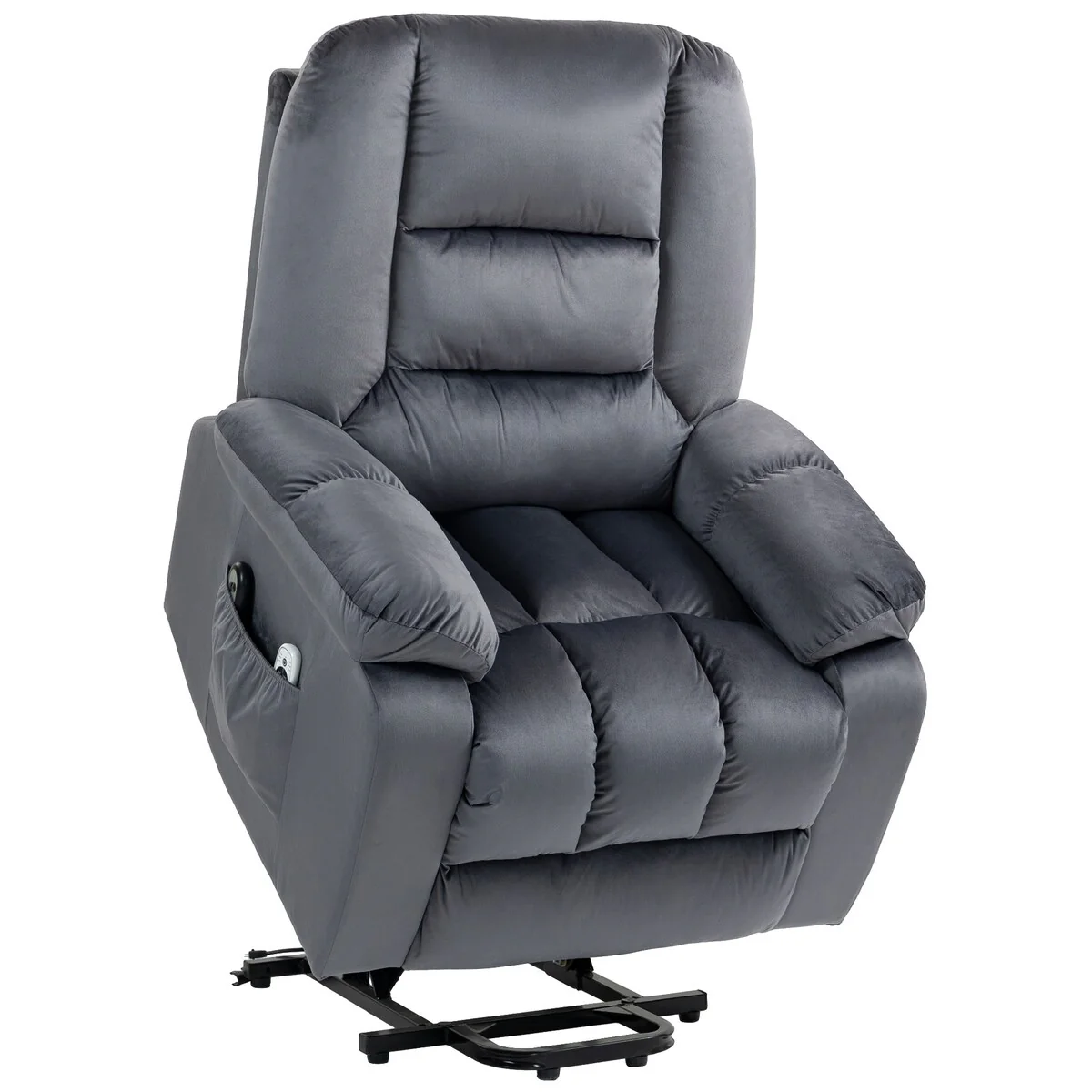 HOMCOM Power Lift Recliner Chair, Ergonomic Massage Chair with 4 Positions and Heating