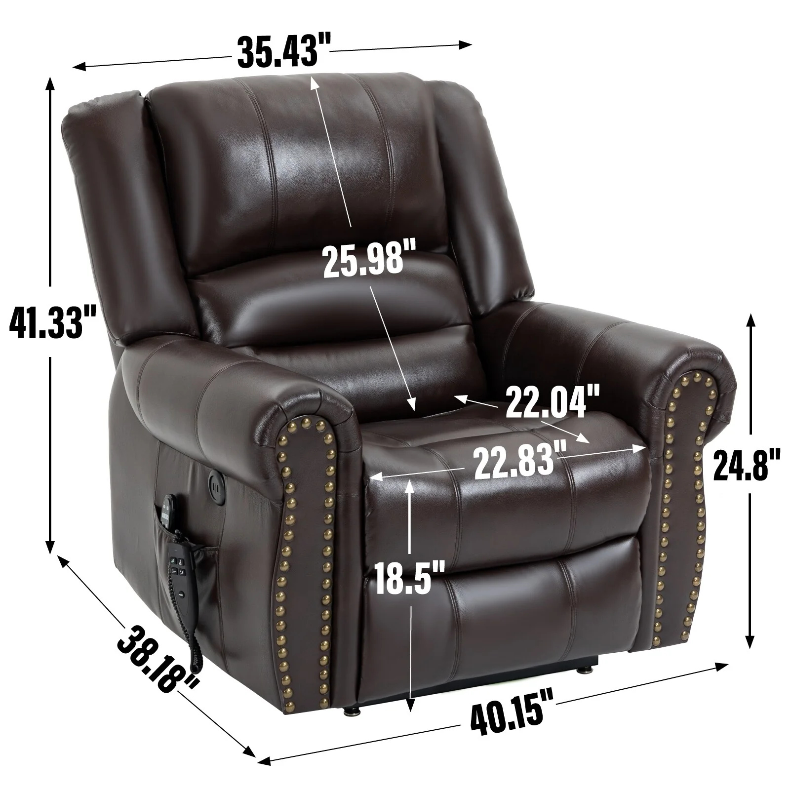 Power Lift Recliner Chair Heat Massage