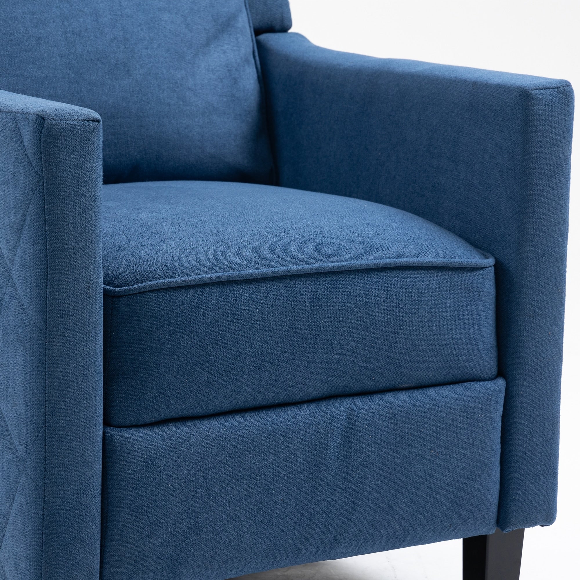 AVAWING Push Back Recliner Chair Linen Wing Back Chair