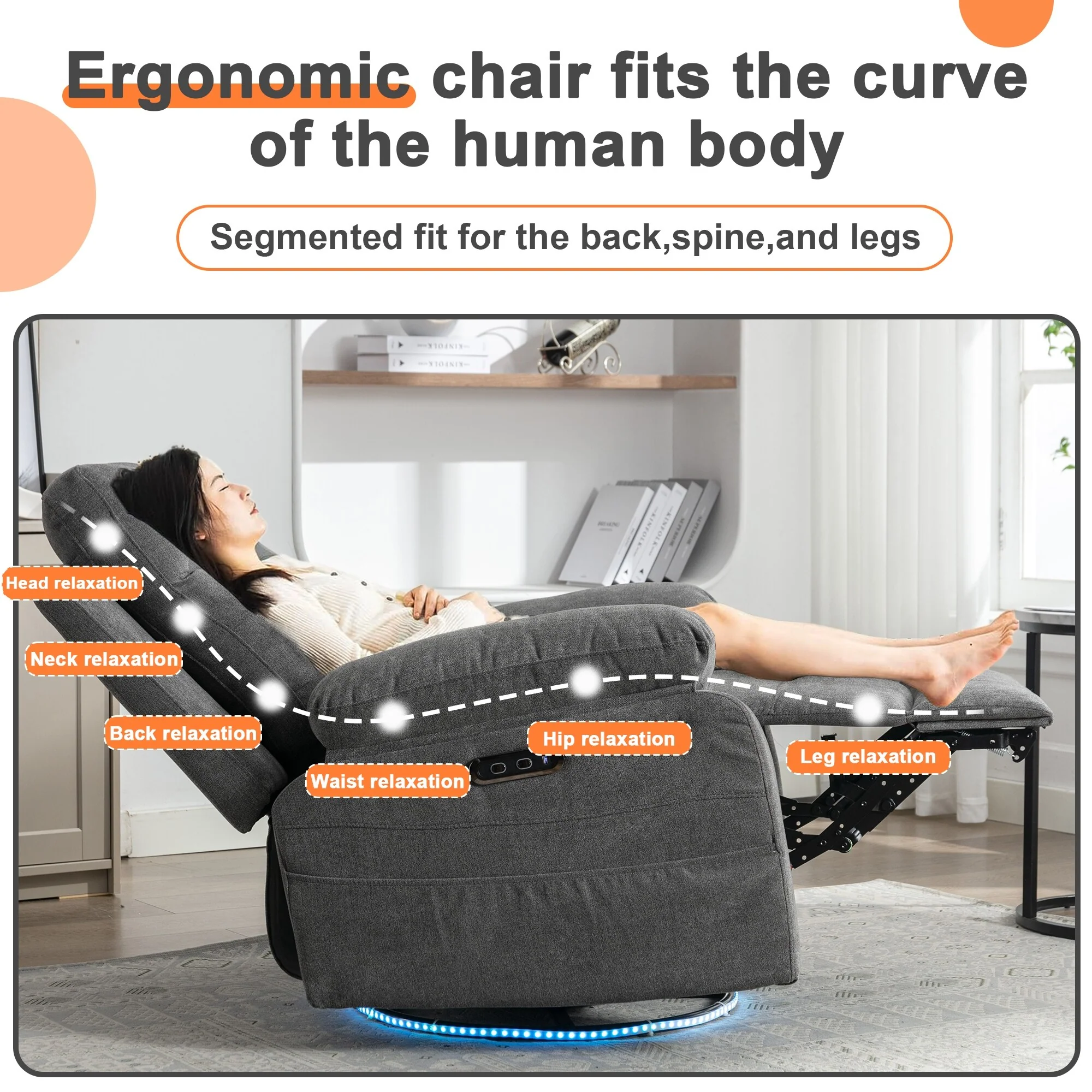 Power Recliner Glider Chair