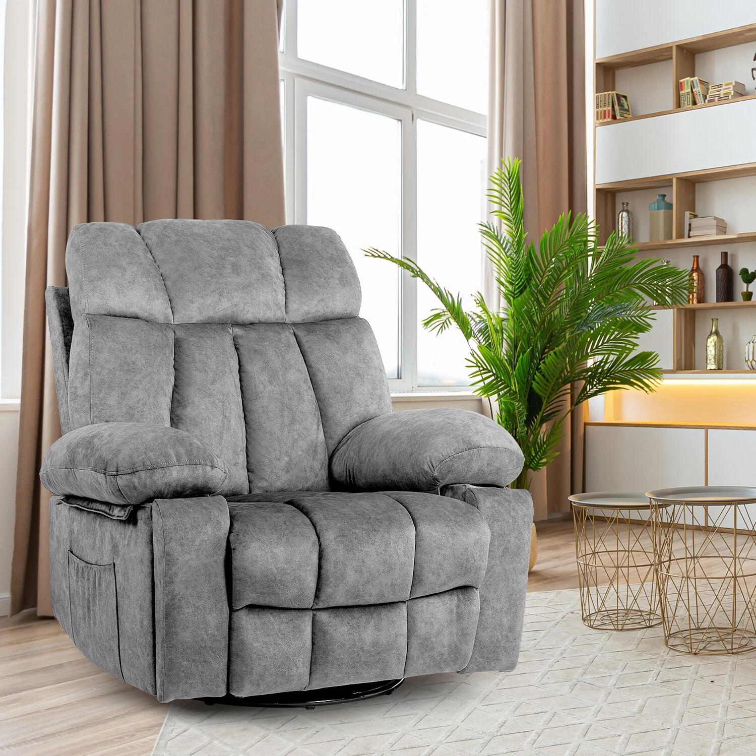 Massage Swivel Rocker Recliner Chair