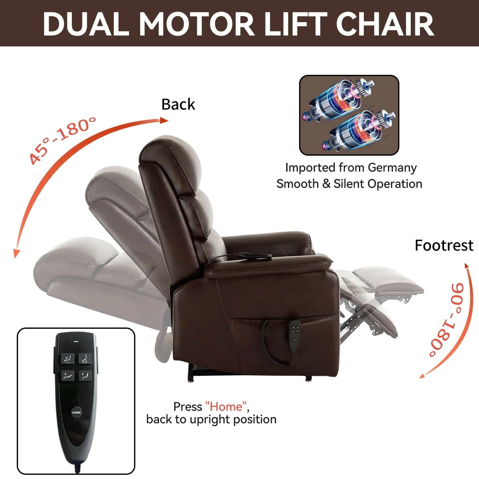 Power Lift Recliner Chair with Power-Remote