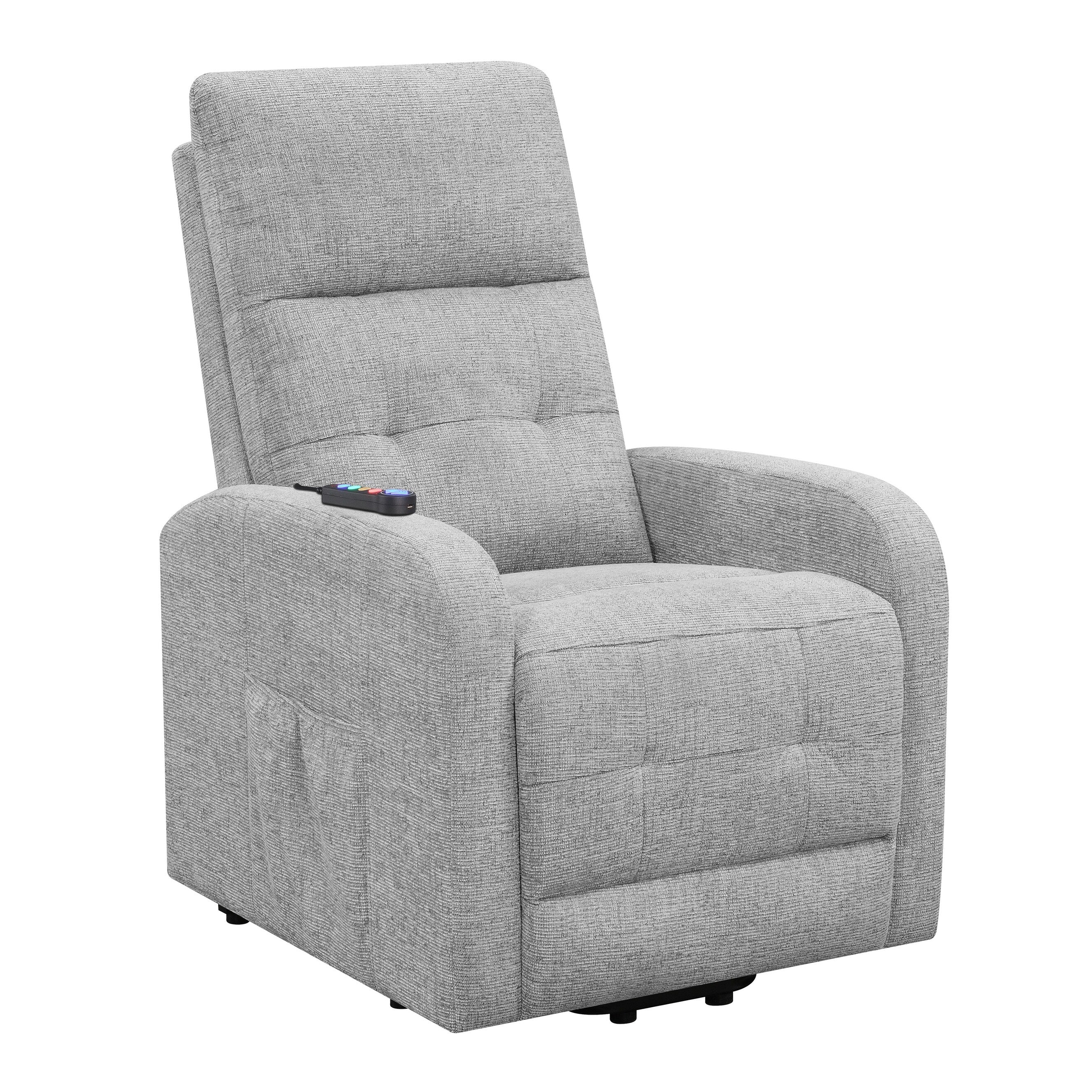 Lyle Upholstered Tufted Power Lift Recliner