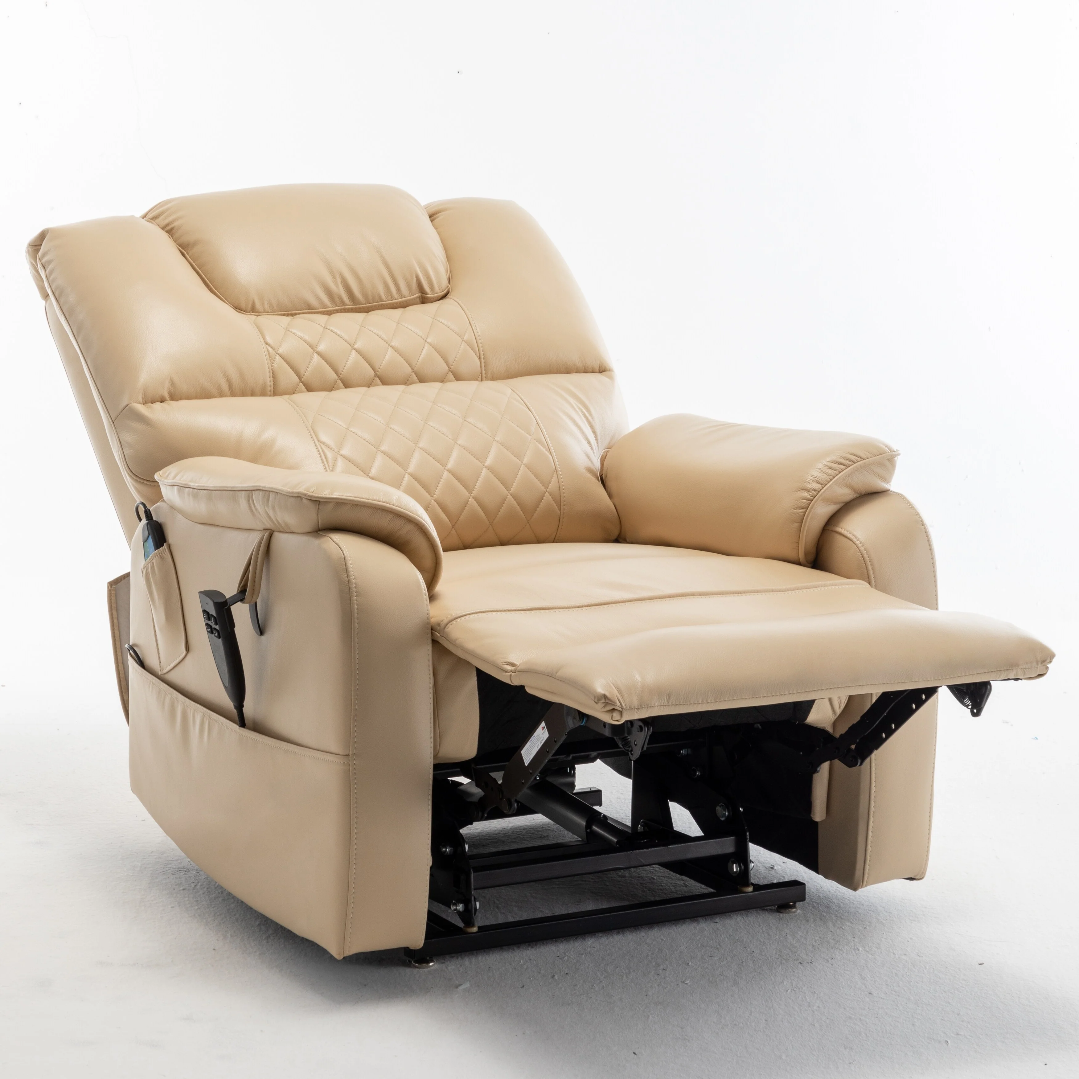 PU Recliner Chair with 180�� Infinite Position, Remote & Easy Assembly