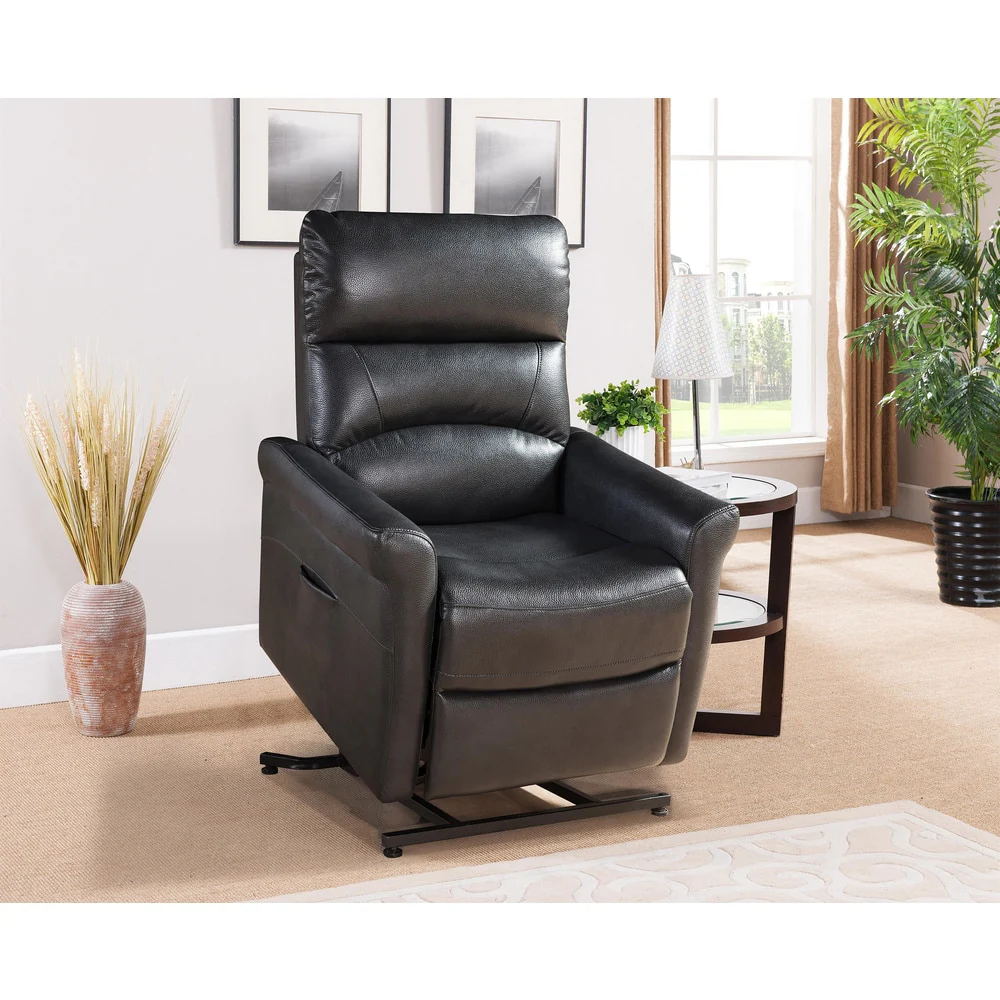 Colby Dark Charcoal Grey Reclining Power Lift Chair