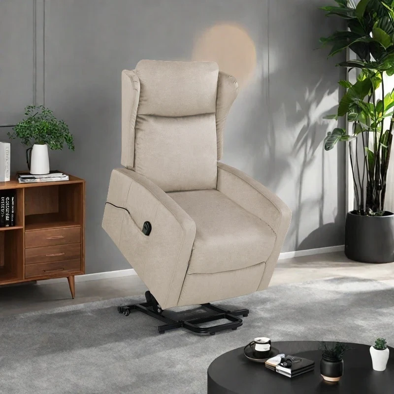 Electric Power Lift Recliner Chair, with Remote, Comfortable Support for Back, Lumbar & Legs, Easy Stand Assist, Side Pocket