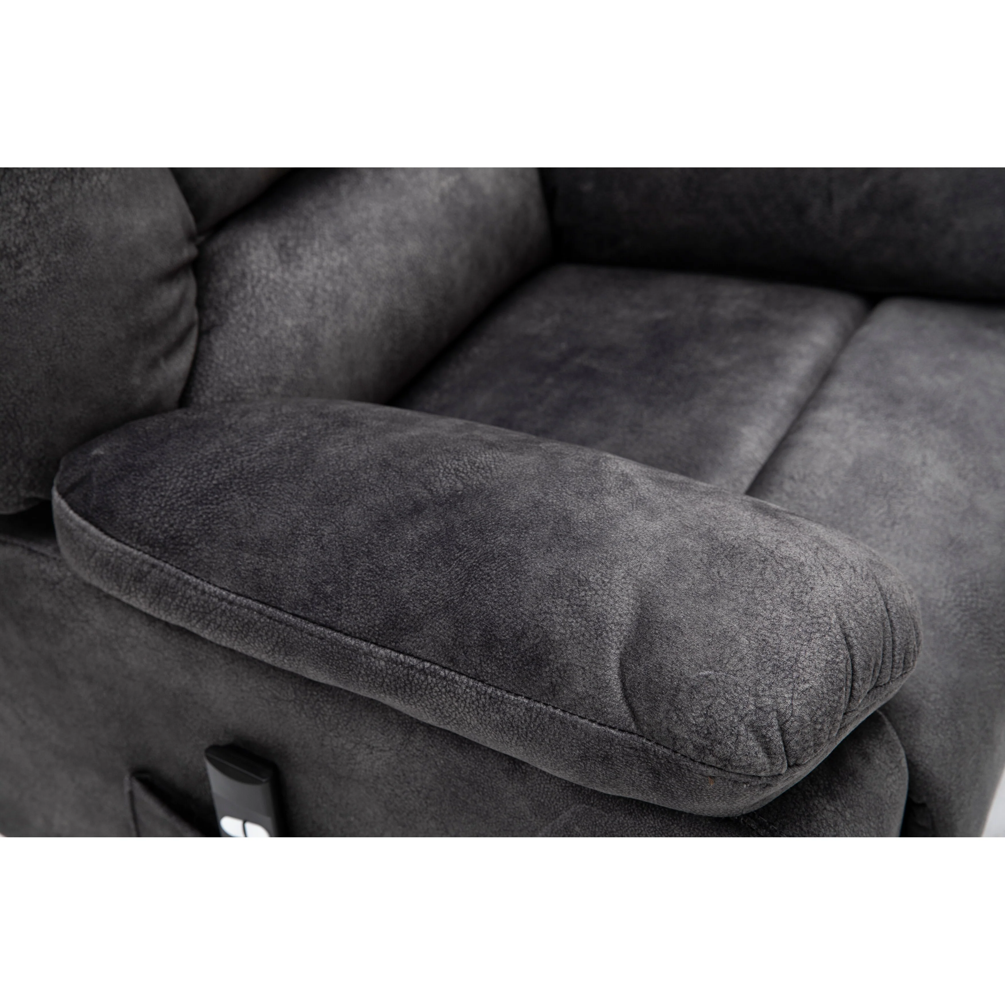 Grey Electric Lift Recliner with Massage & Infinite Positions