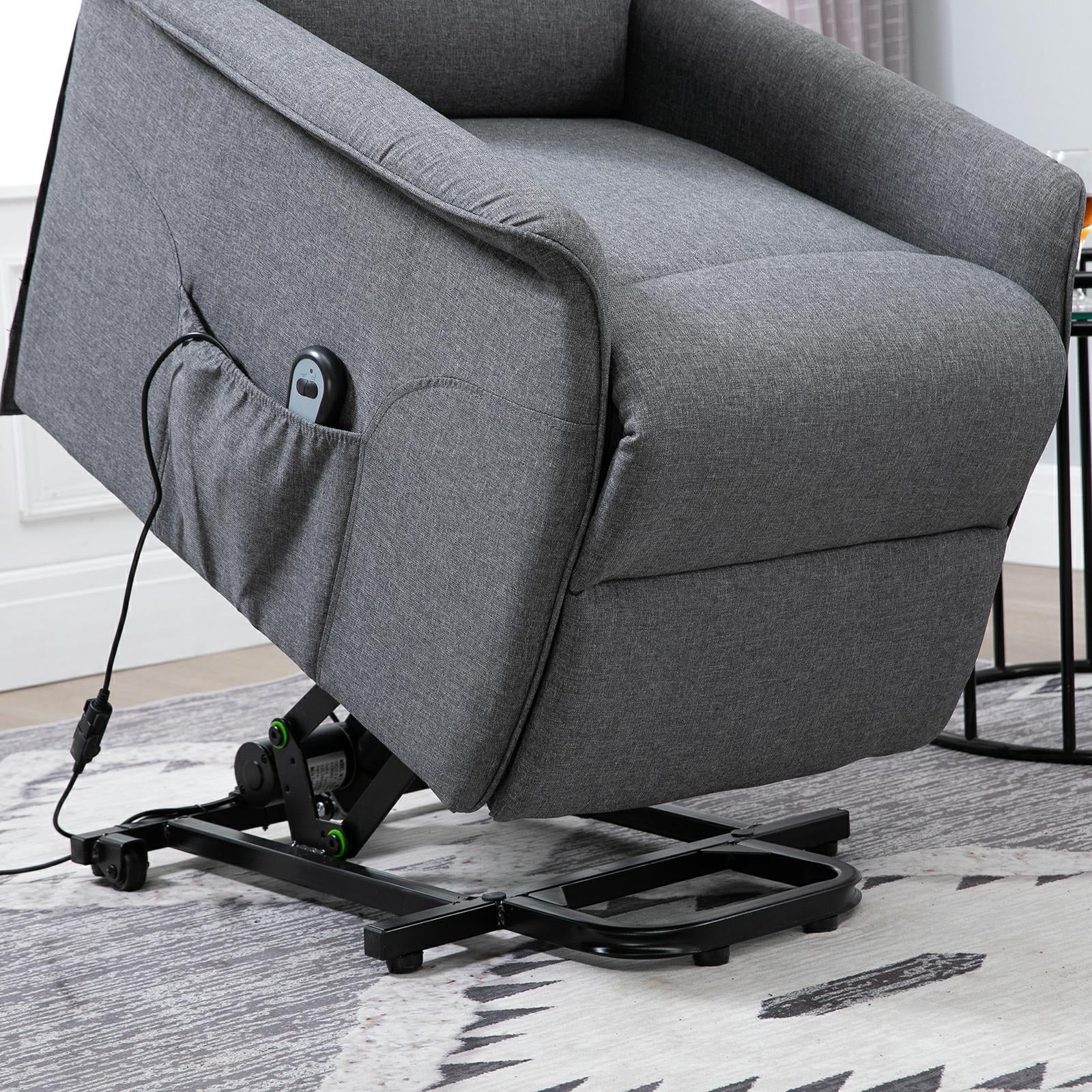 HOMCOM Power Lift Assist Recliner Chair with Remote