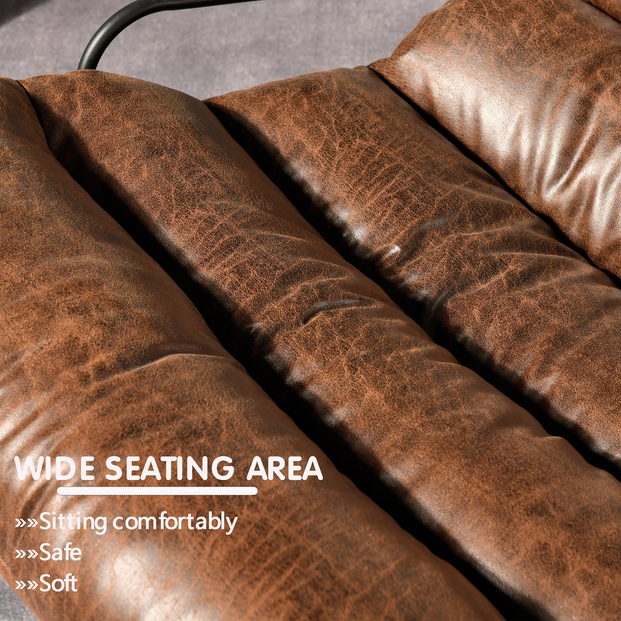 OVIOS Living Room Accent Chair Rocking Recliner Chair with Ottoman