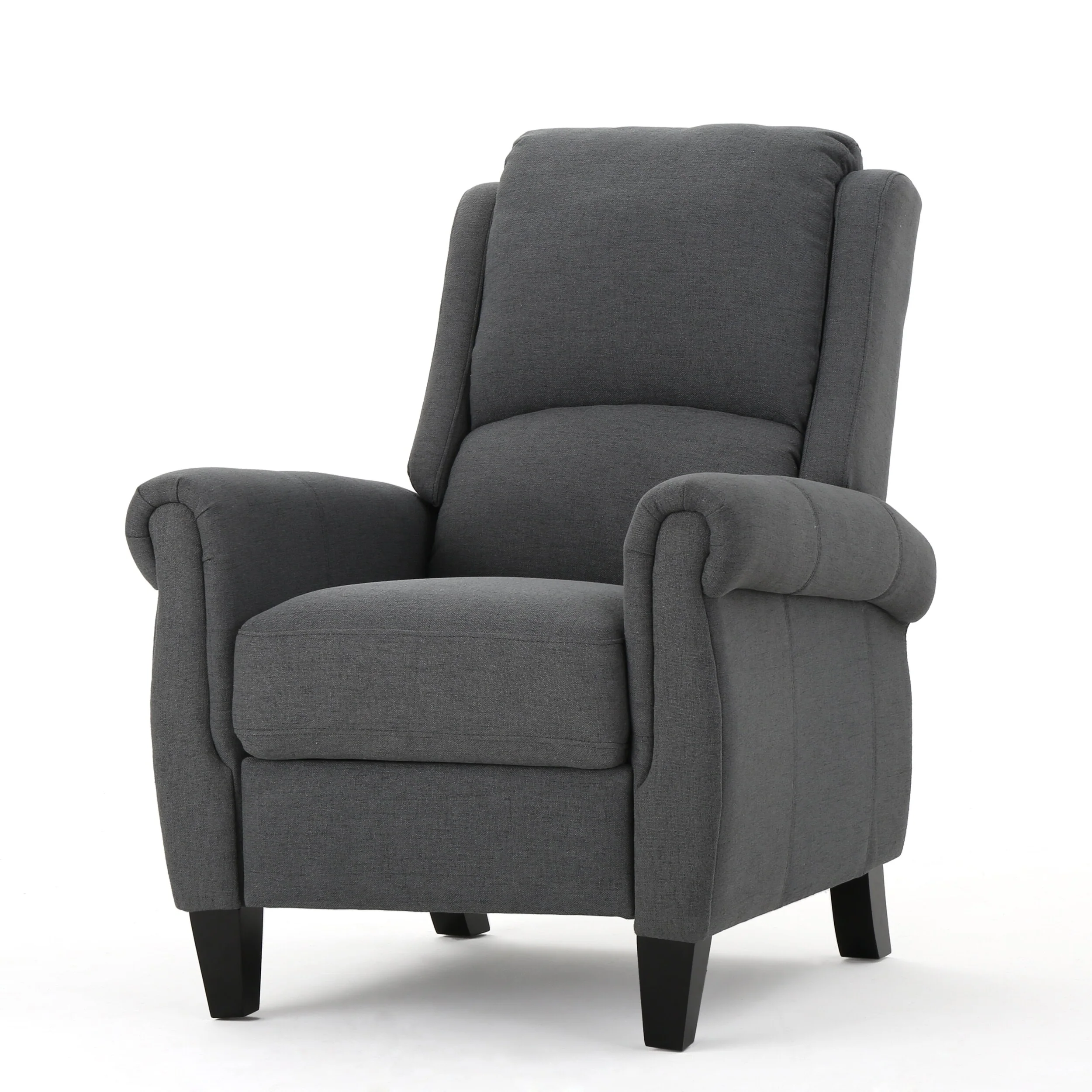 Charcoal Fabric Push?Back Recliner Chair (Easy?Care)