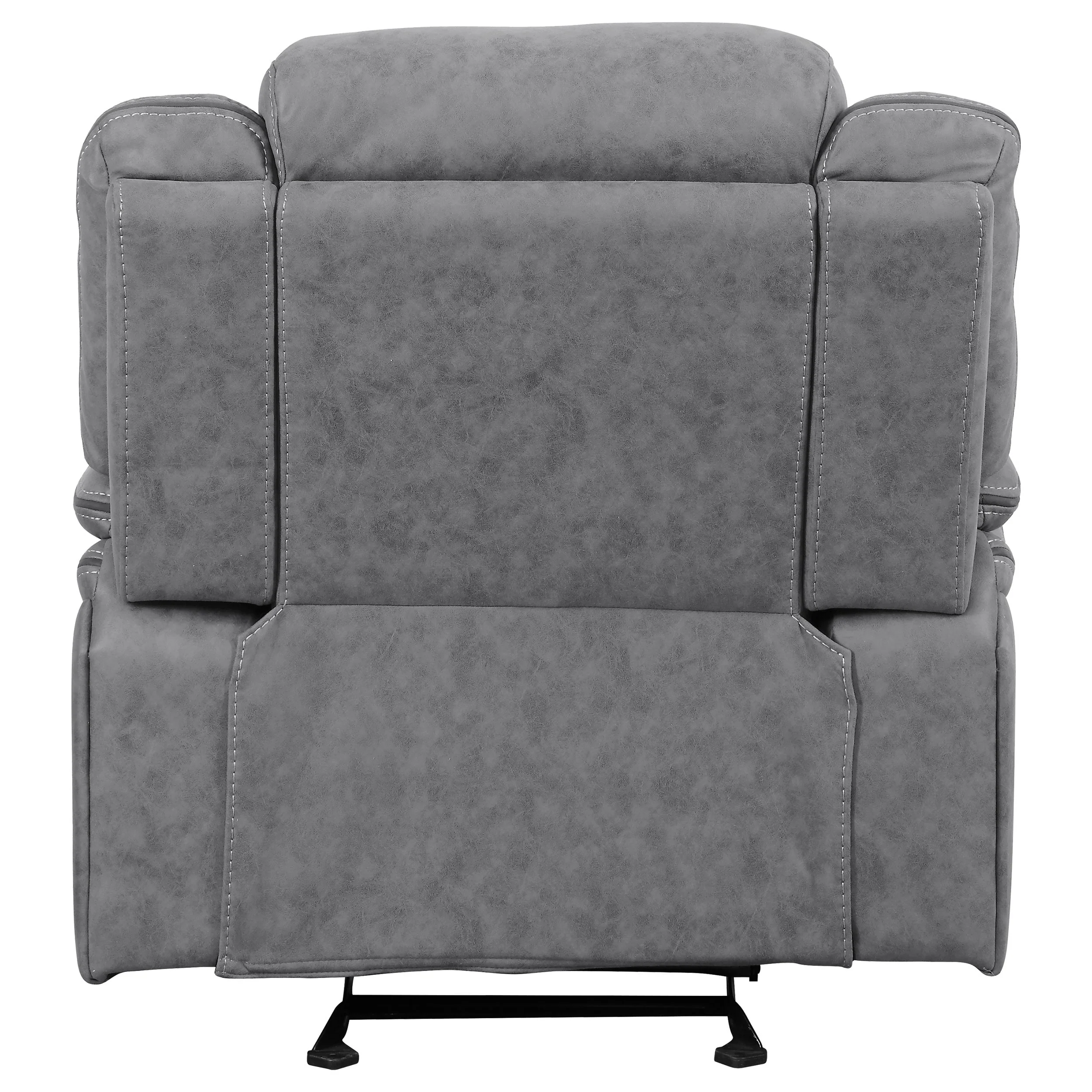 Higgins Overstuffed Upholstered Glider Recliner