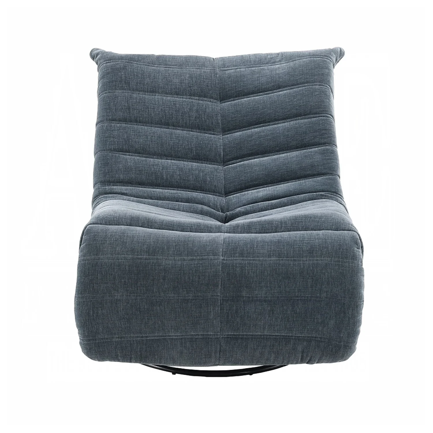 Chenille Upholstered Manual Recliner with Swivel