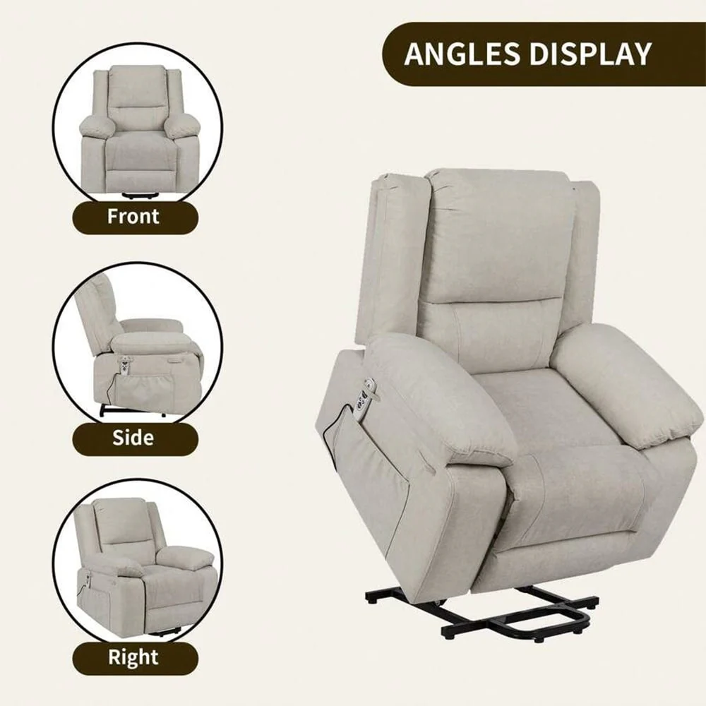 Electric Massage Power Recliner Chair, Multi-function Lifting, Timing