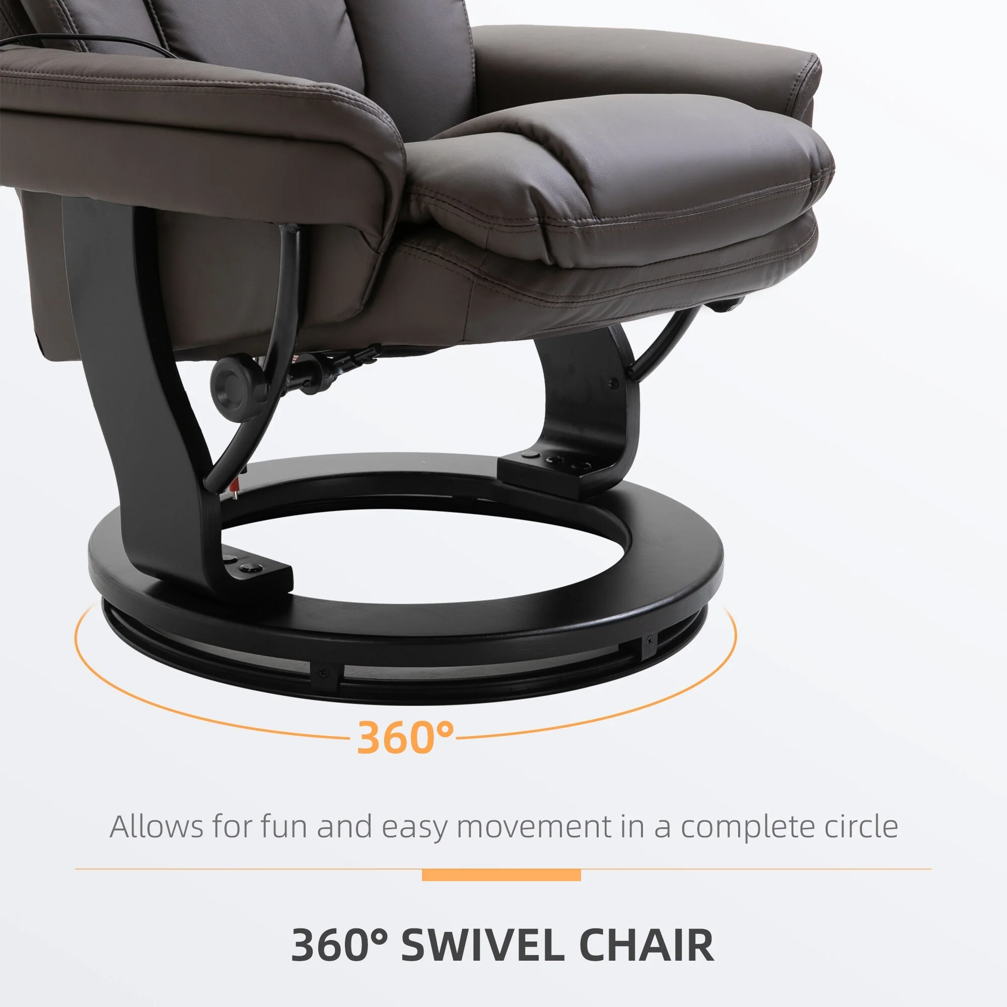 Massage Recliner Chair with Ottoman 10 Point Vibration
