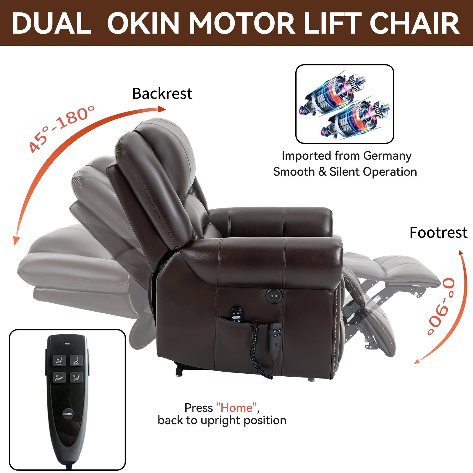 Power Lift Recliner Chair Heat Massage