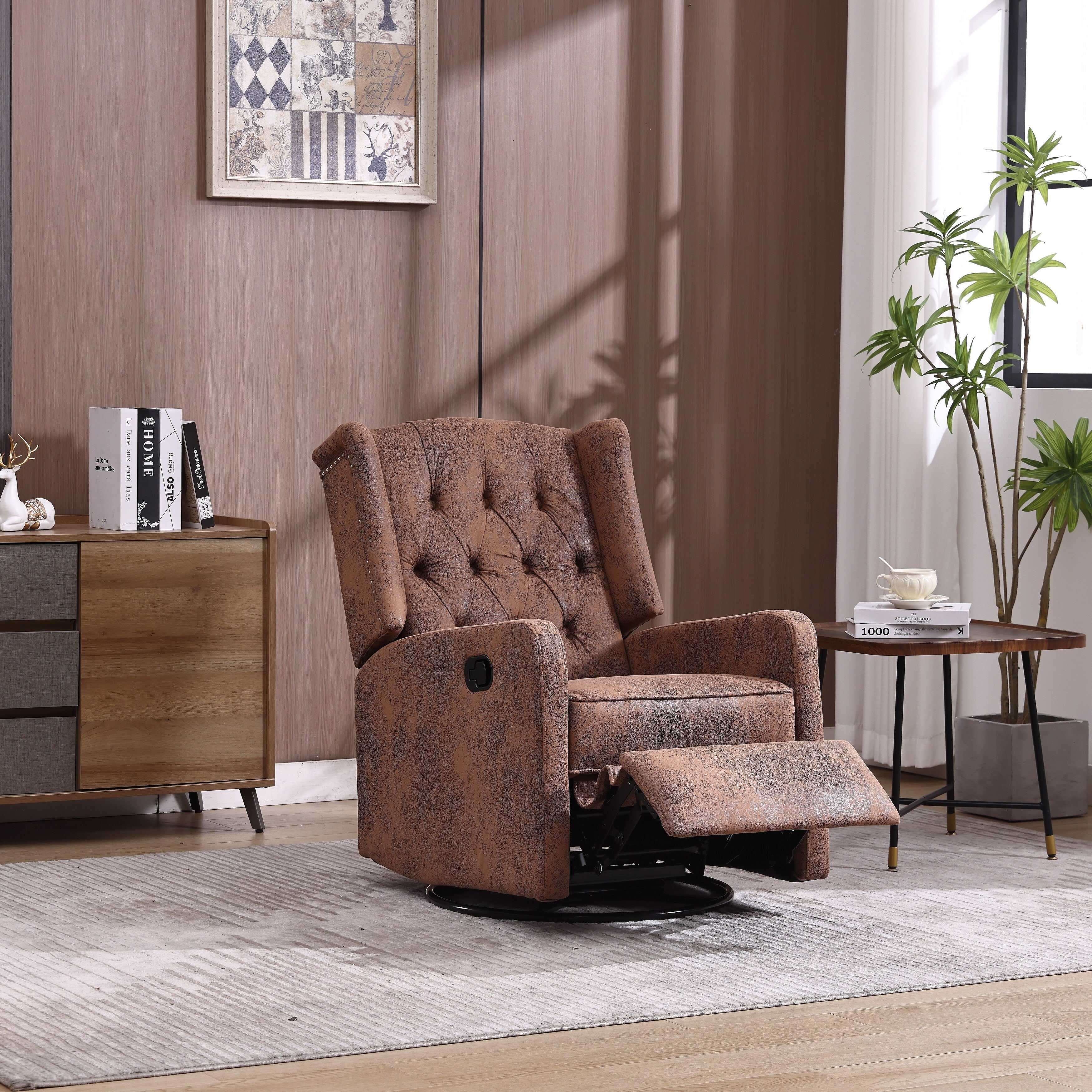 360 Degree Swivel Nursery Rocking Chair