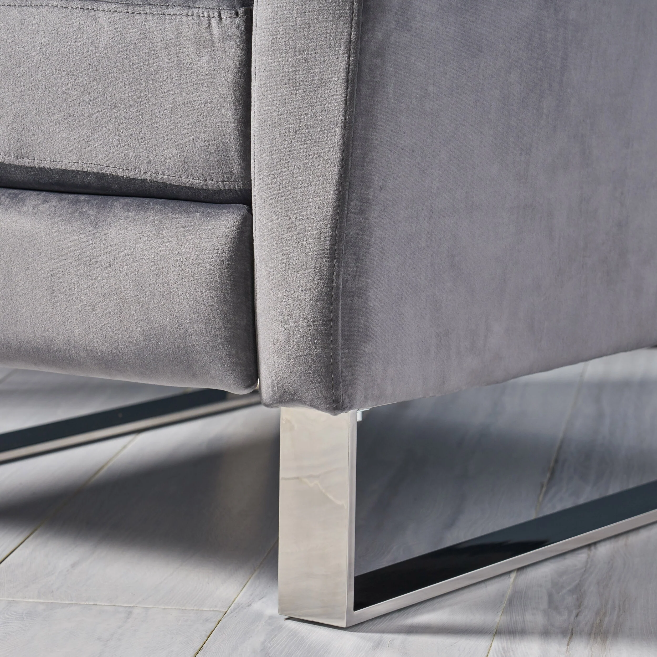 Brightwood High Leg Push-back Recliner with Stainless Steel Legs by Christopher Knight Home