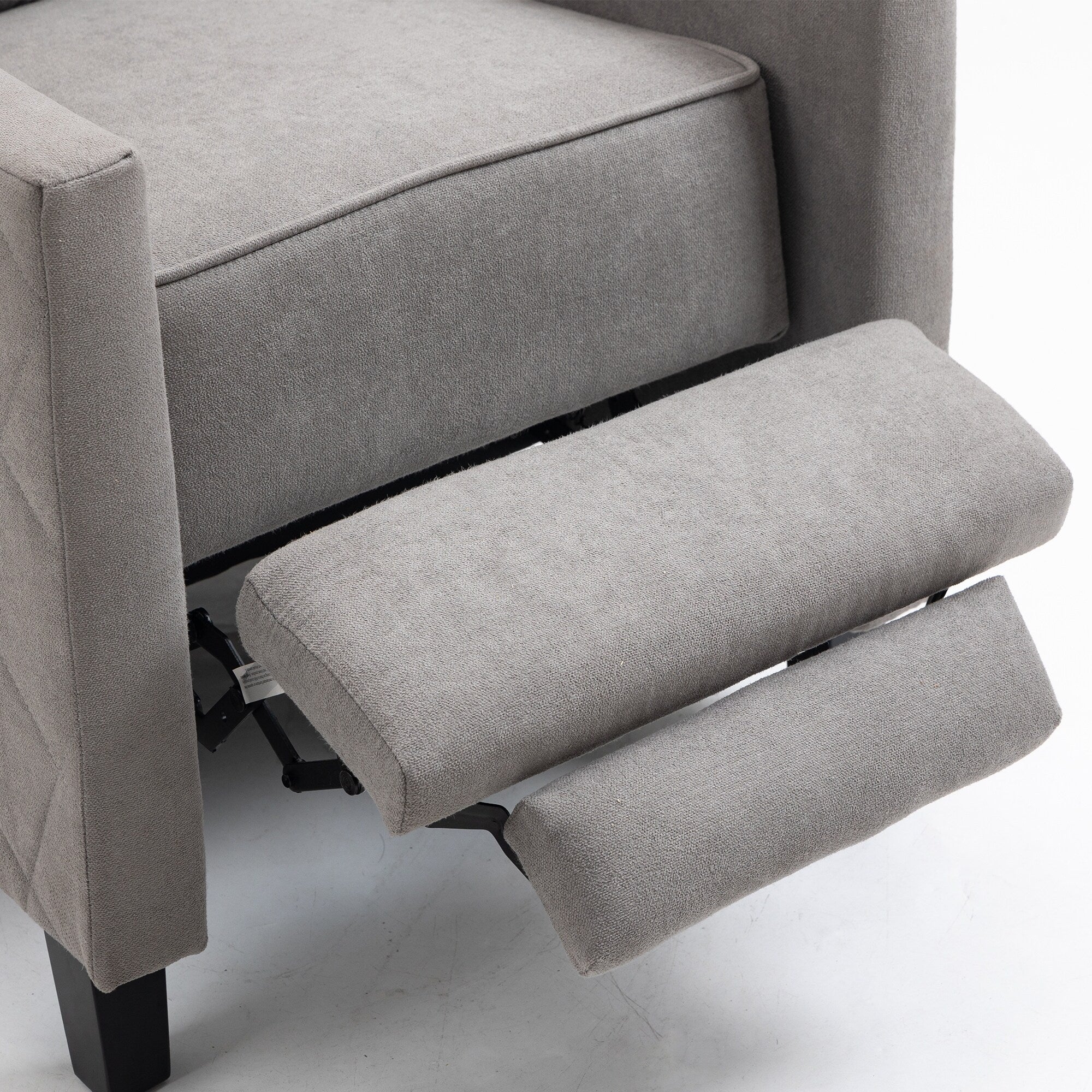 AVAWING Set of 2 Push Back Recliner Chair Linen Wing Back Chair