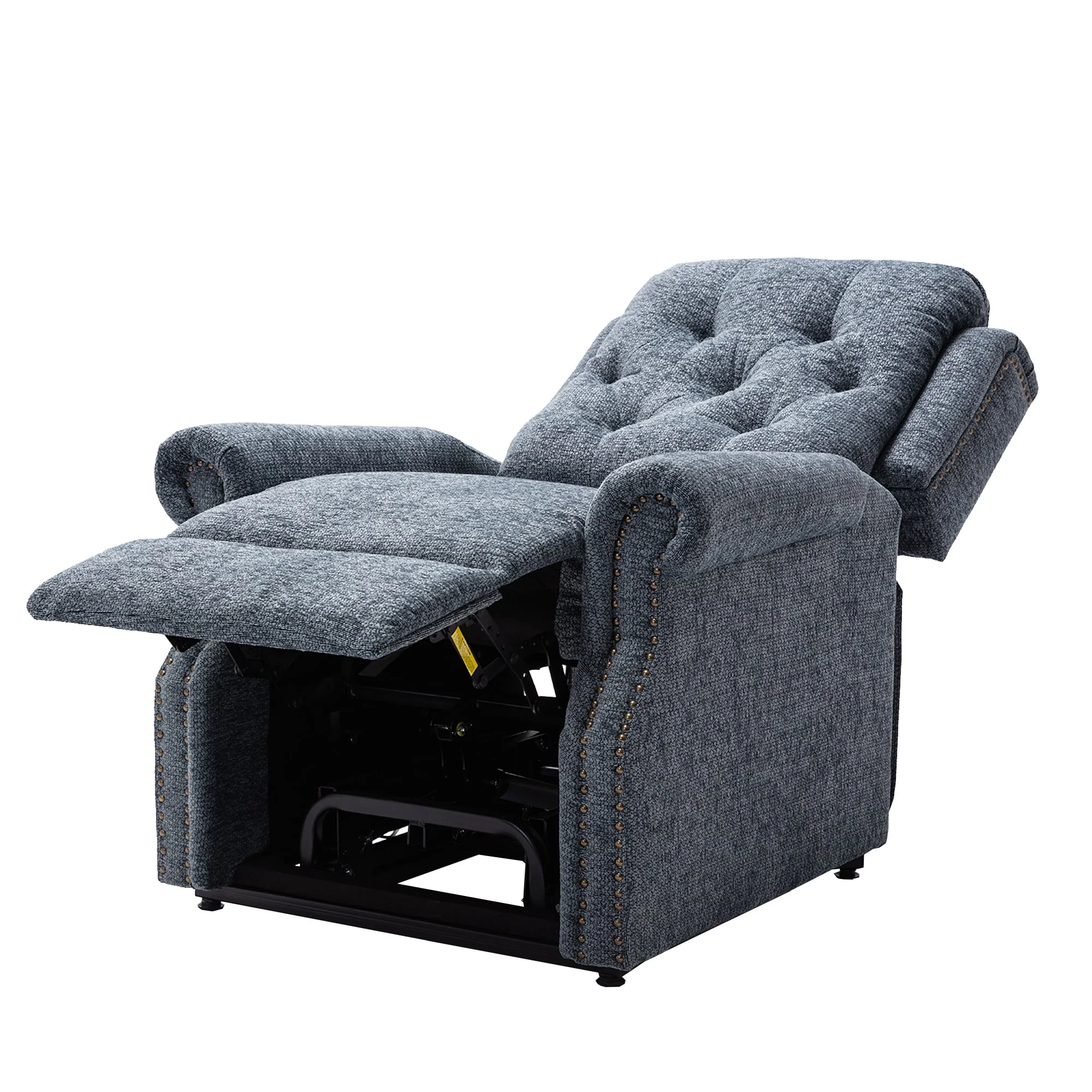 Clihome Chenille Knit Fabric Power-lift Recliner Chair with Massage