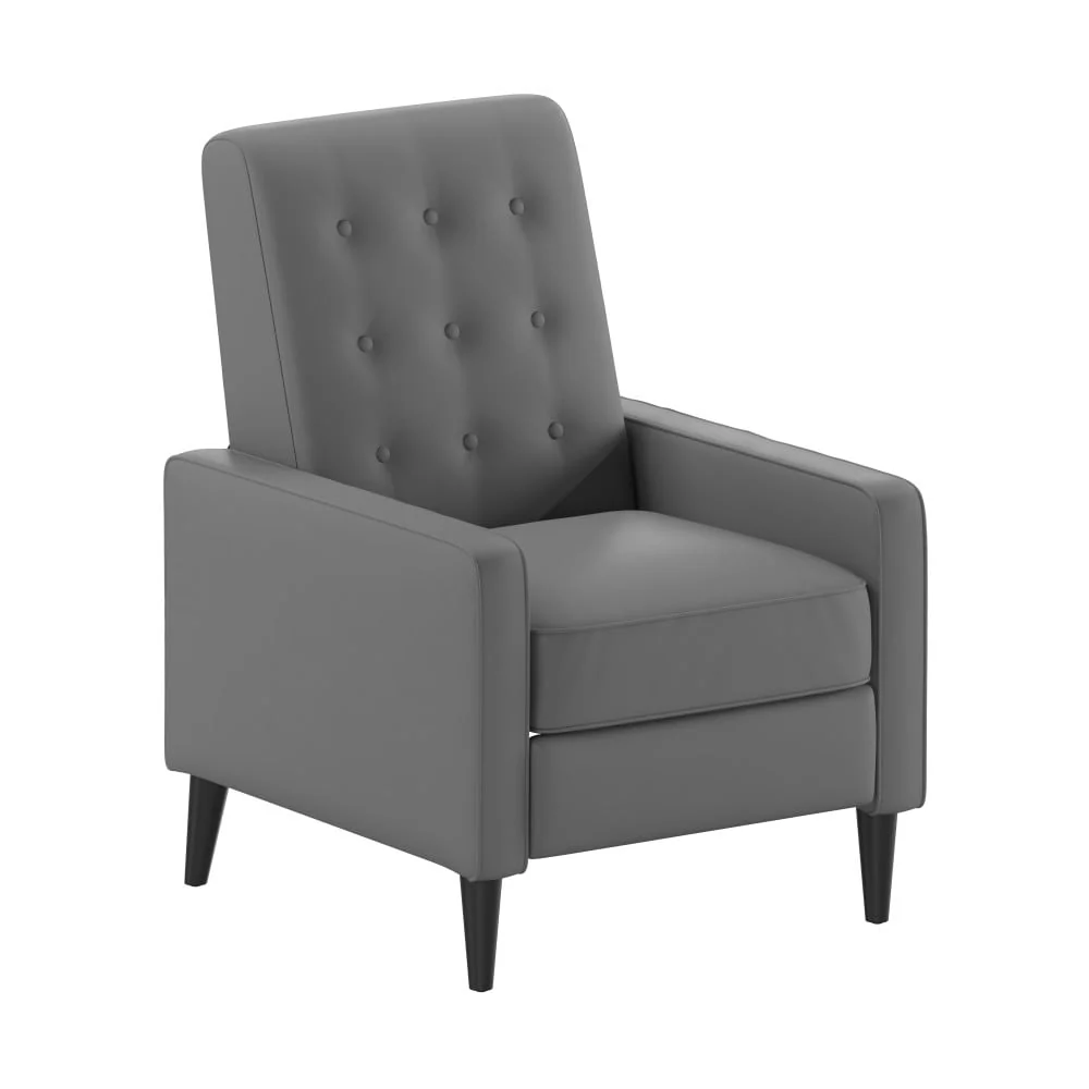 Pushback Recliner with Button Tufted Back