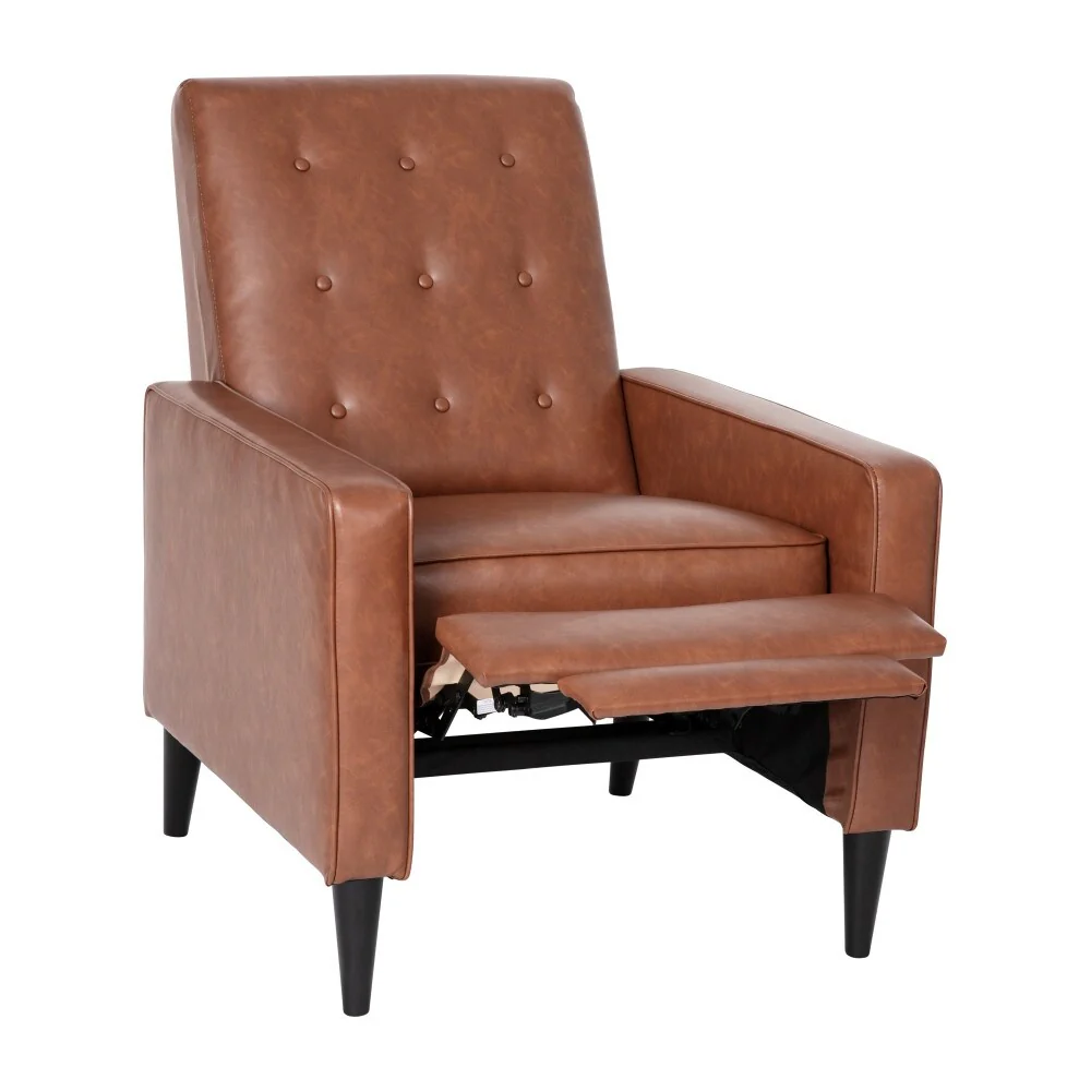 Pushback Recliner with Button Tufted Back