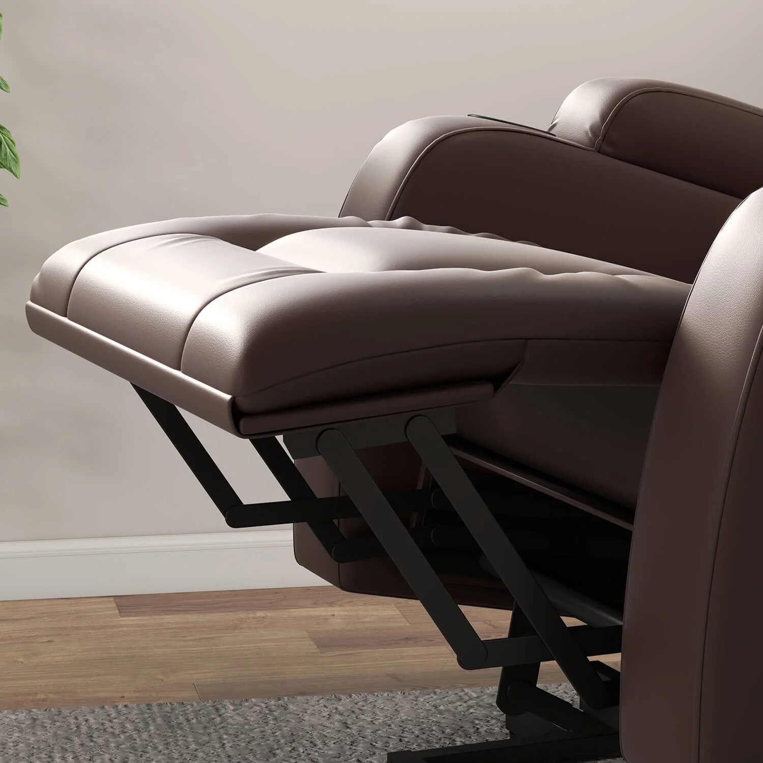 Furniwell PU Leather Power Lift Assist Recliner Chair with USB