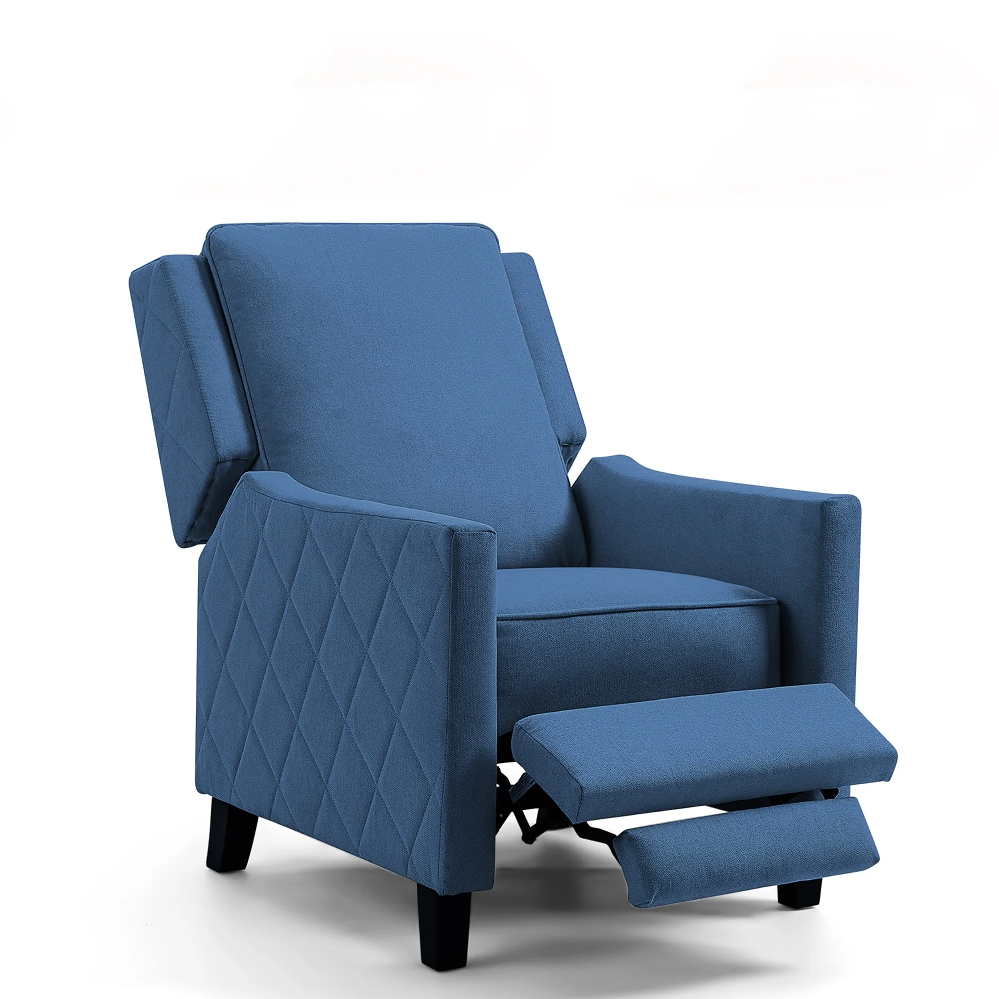 AVAWING Push Back Recliner Chair Linen Wing Back Chair