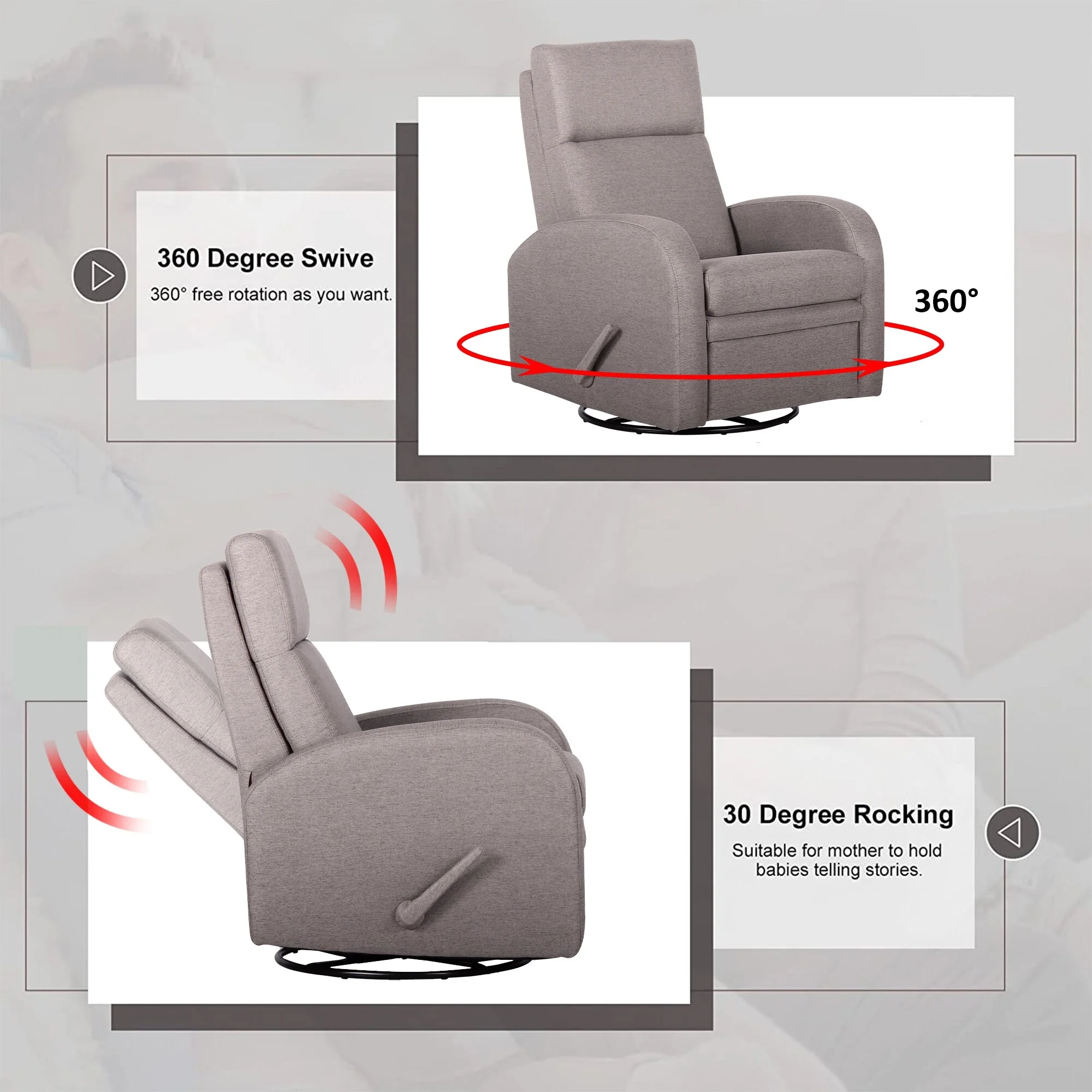 Rocker Recliner Glider Recliner Swivel Recliner Chair