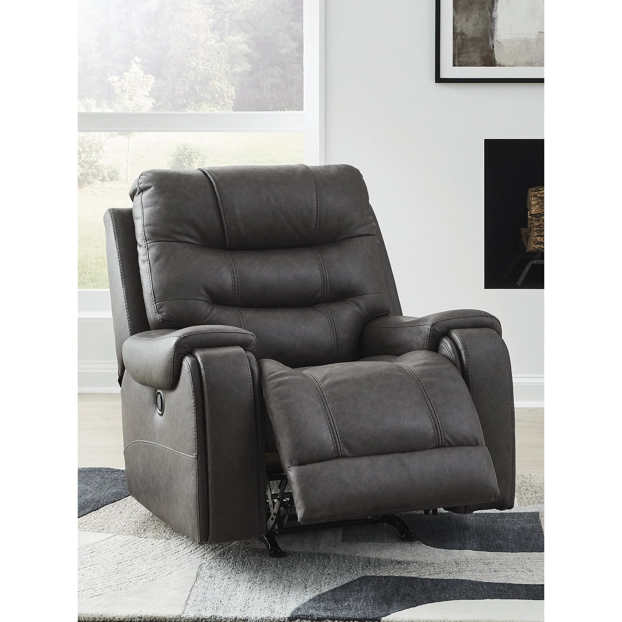 Signature Design by Ashley MakingMoves Gray Rocker Recliner