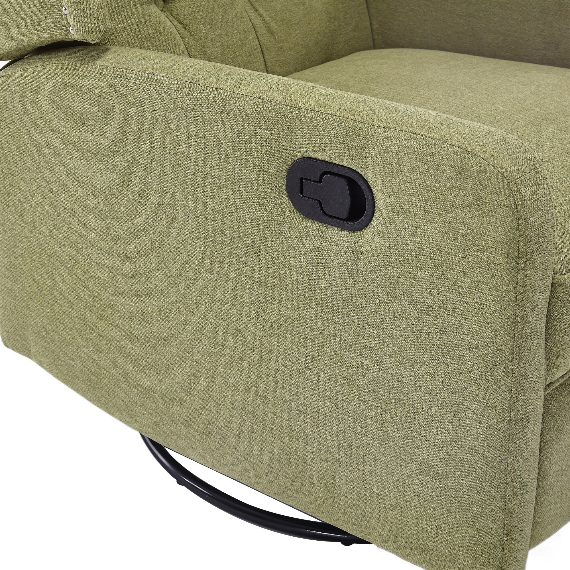 Swivel Recliner Rocking Lounge Chair with Footrest, Glider Motion, and Ergonomic Design