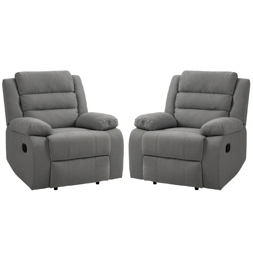 Modern Upholstered Recliner Chair with Adjustable Backrest