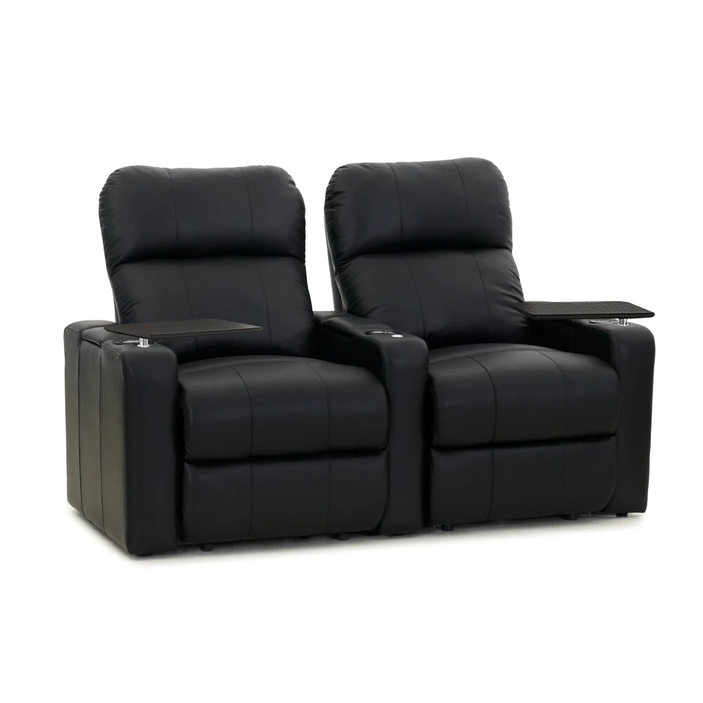 Octane Turbo XL700 Power Leather Home Theater Seating Set (Row of 2)