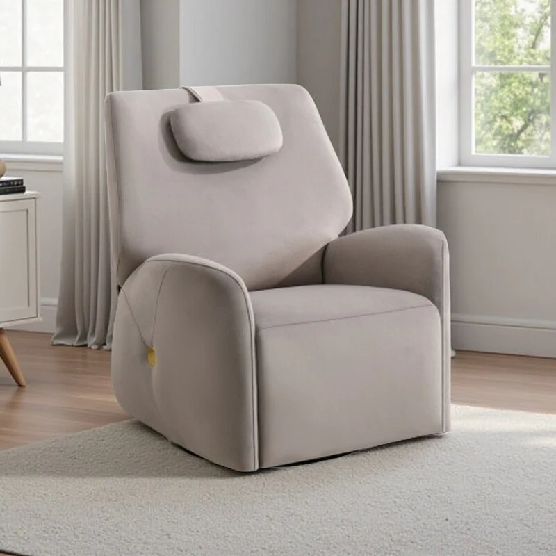 Electric Power Glider Recliner with 270�� Swivel, Rocking Motion, Ergonomic Lumbar & Neck Support, Dual USB/Type-C Ports
