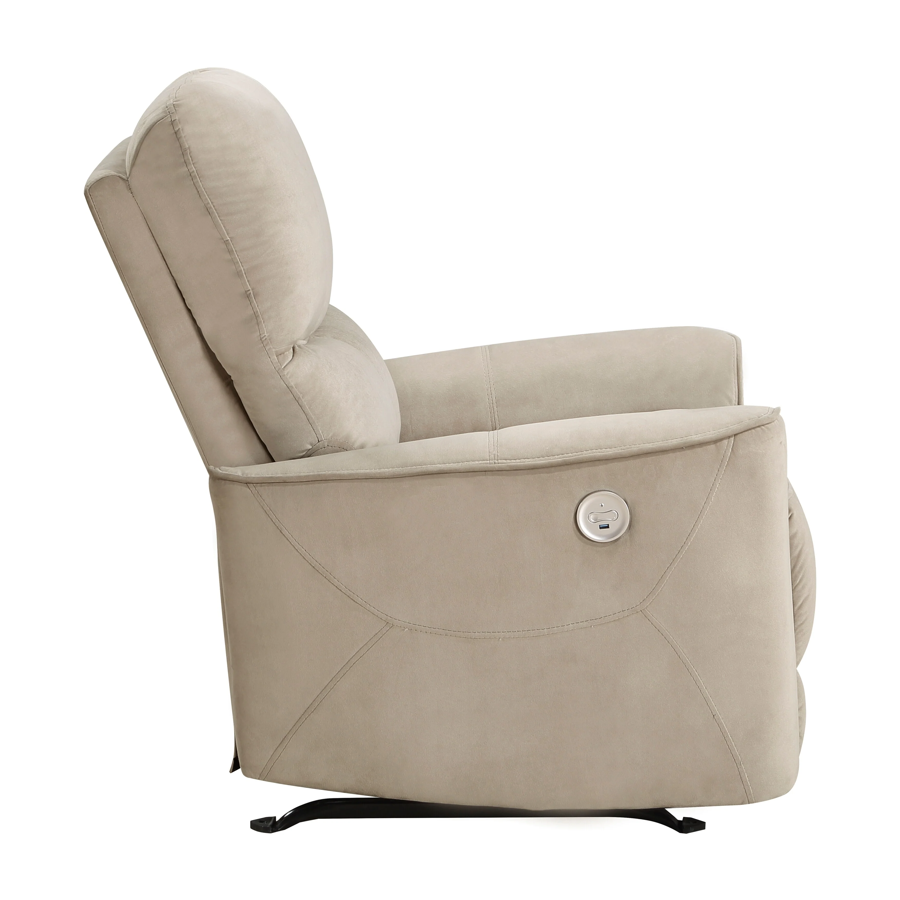 Ripon Velvet Power Rocker Reclining Chair