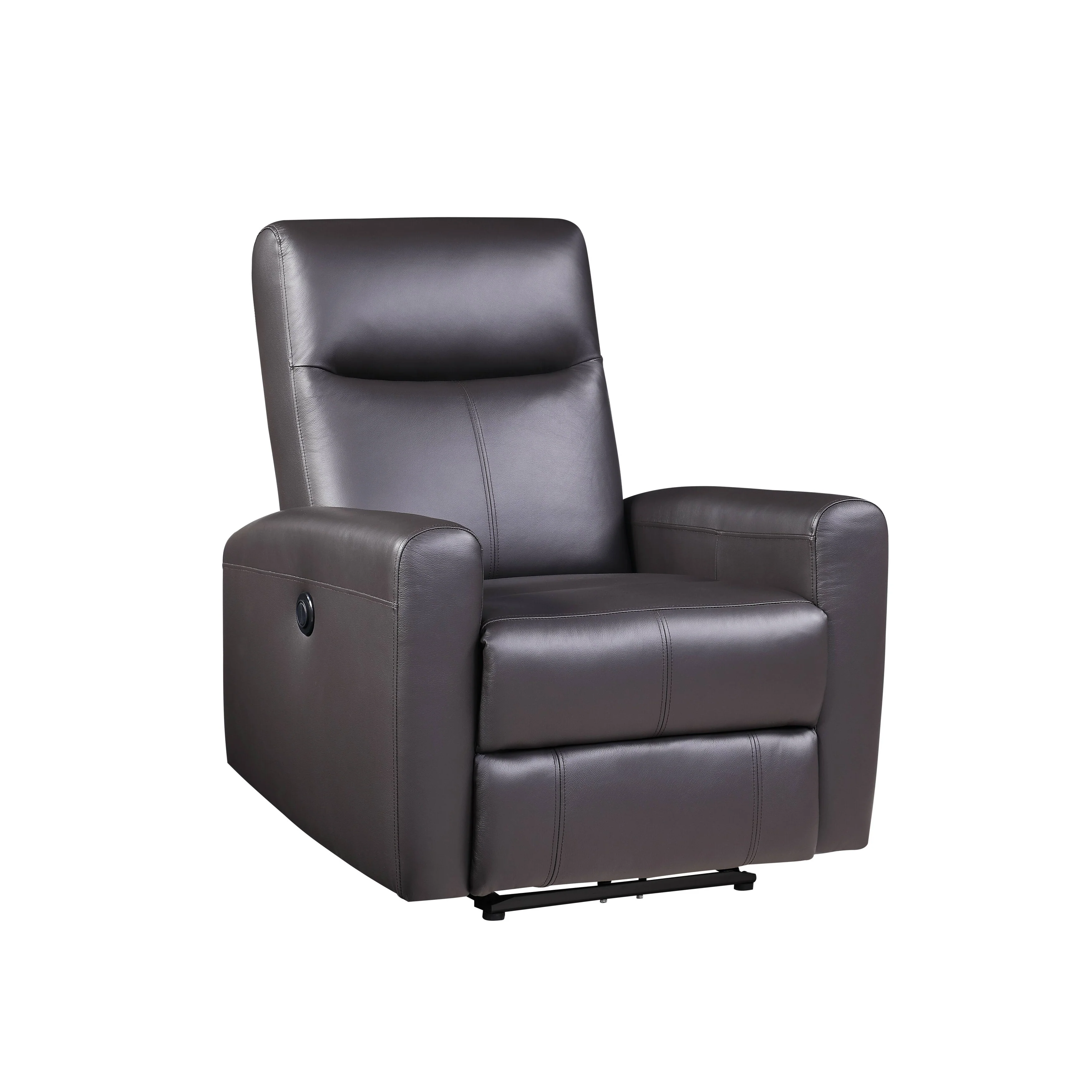 Brown Top Grain Leather Match Power Motion Recliner