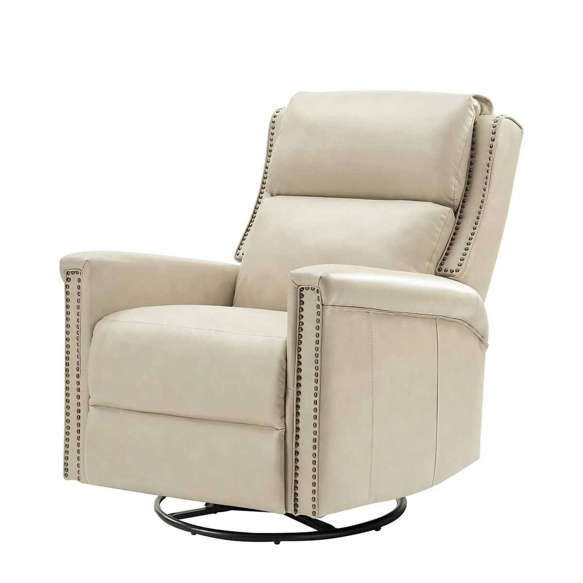 Tobias Traditional Swivel And Rocker Power Recliner by HULALA HOME