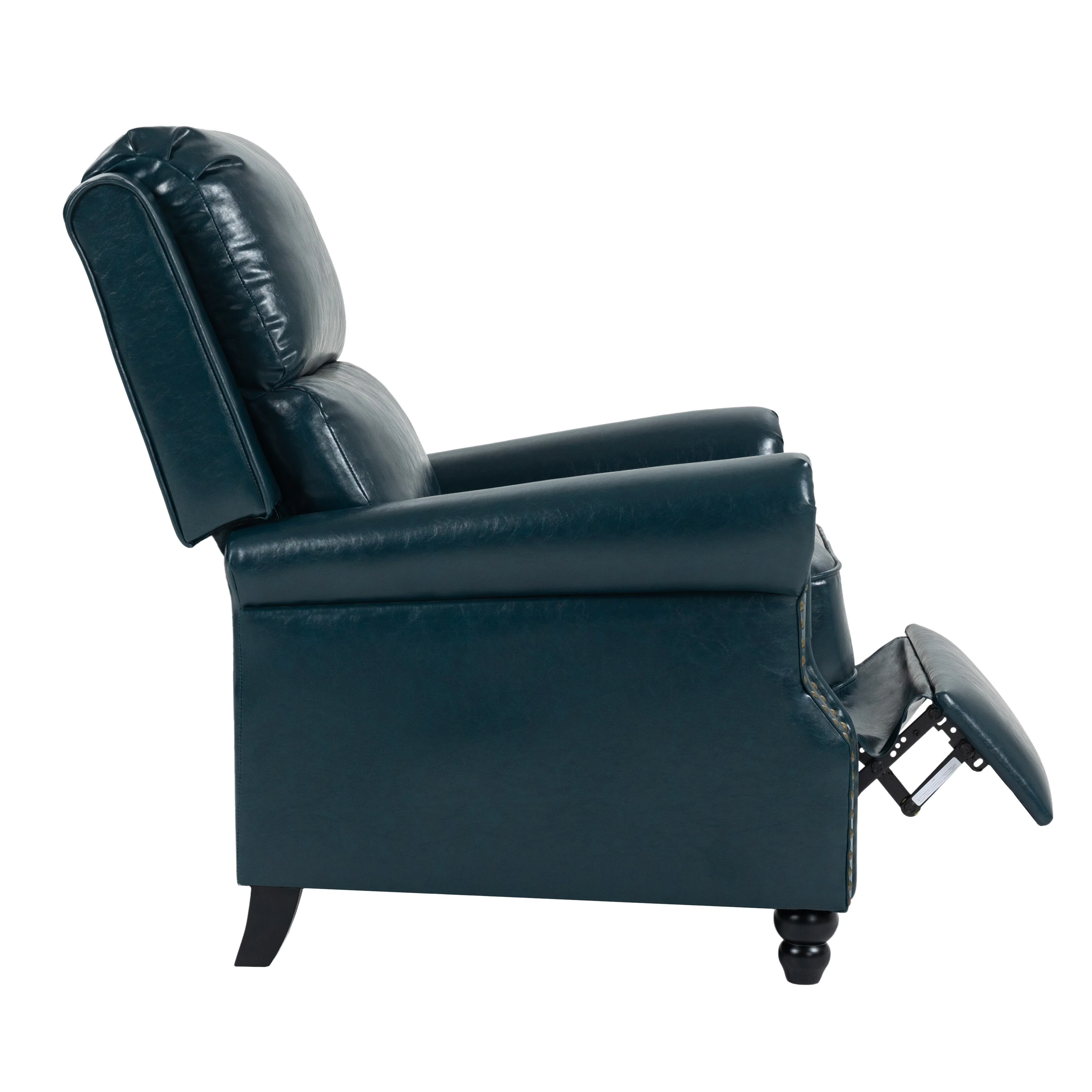 2 Set Manual Pushback Recliner Chair with Nailhead Trim