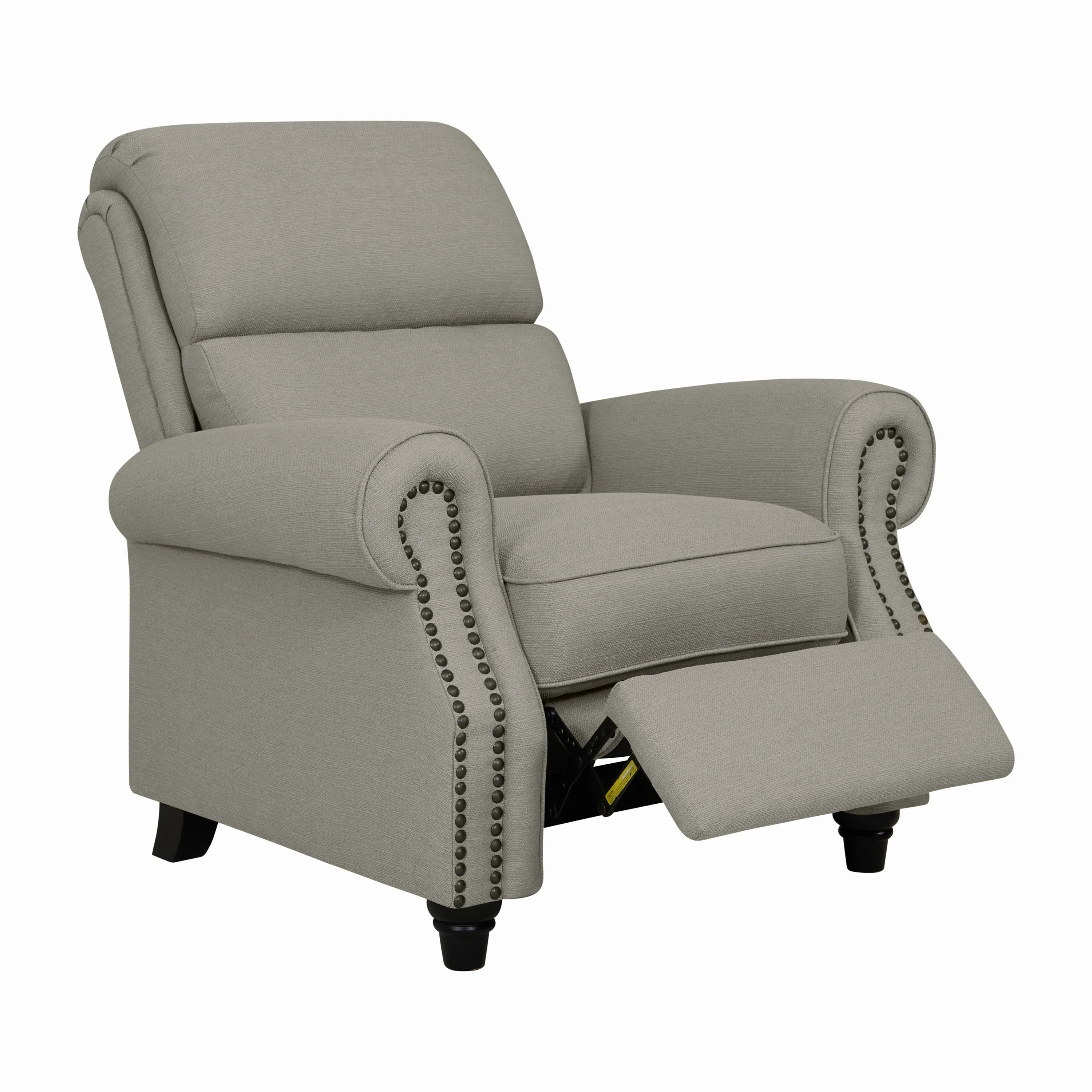Copper Grove Jessie Linen Push-back Recliner Chair