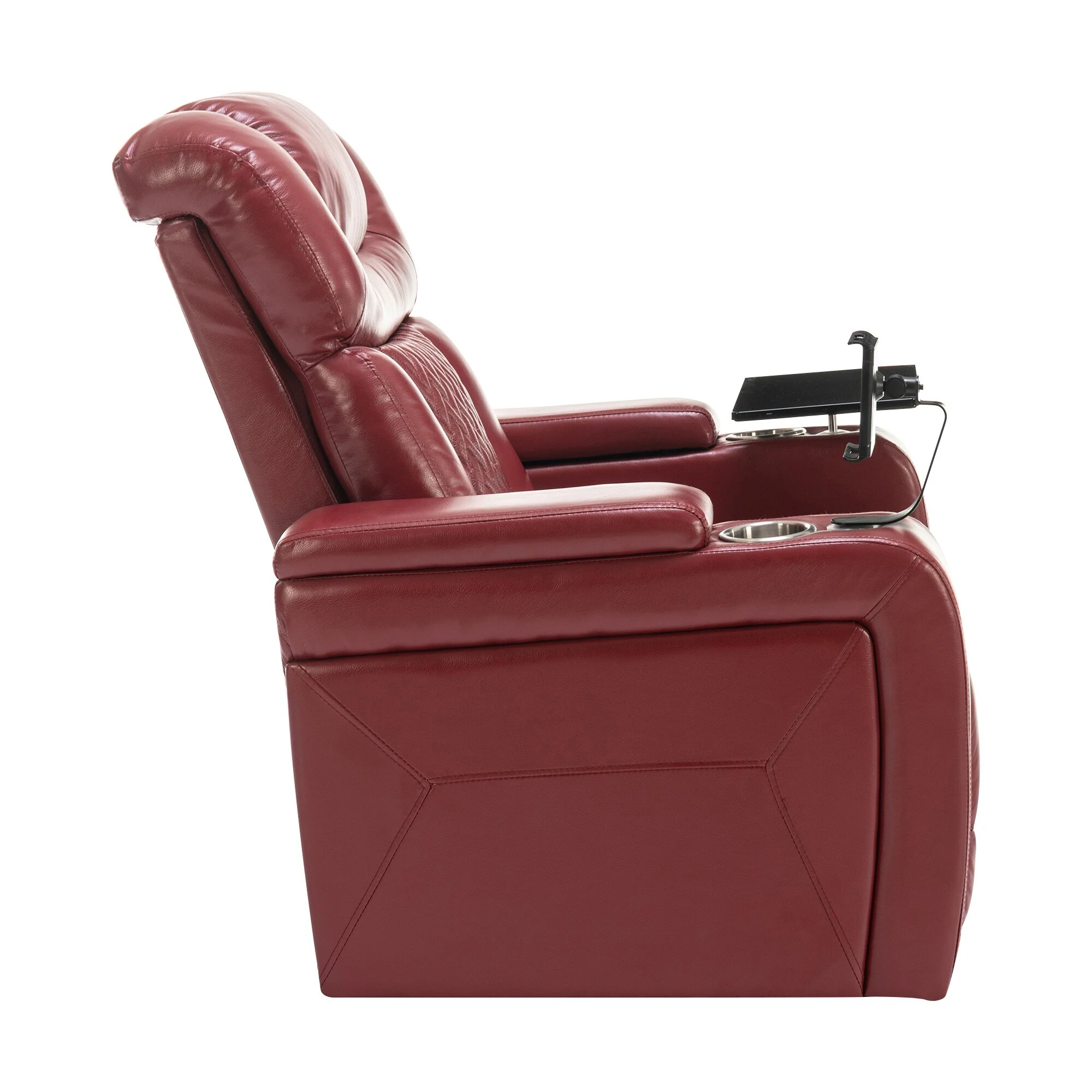 Power Recliner Chair with 270�� Swivel, Tray, USB & Cup Holders