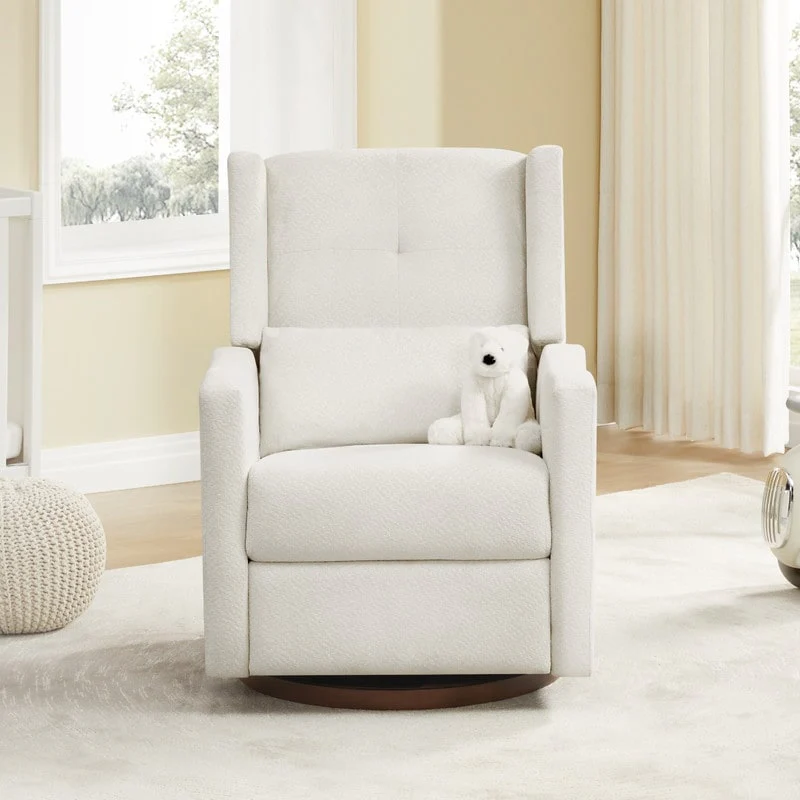 Lincoln Manual Swivel Glider Recliner with Lumbar Pillow