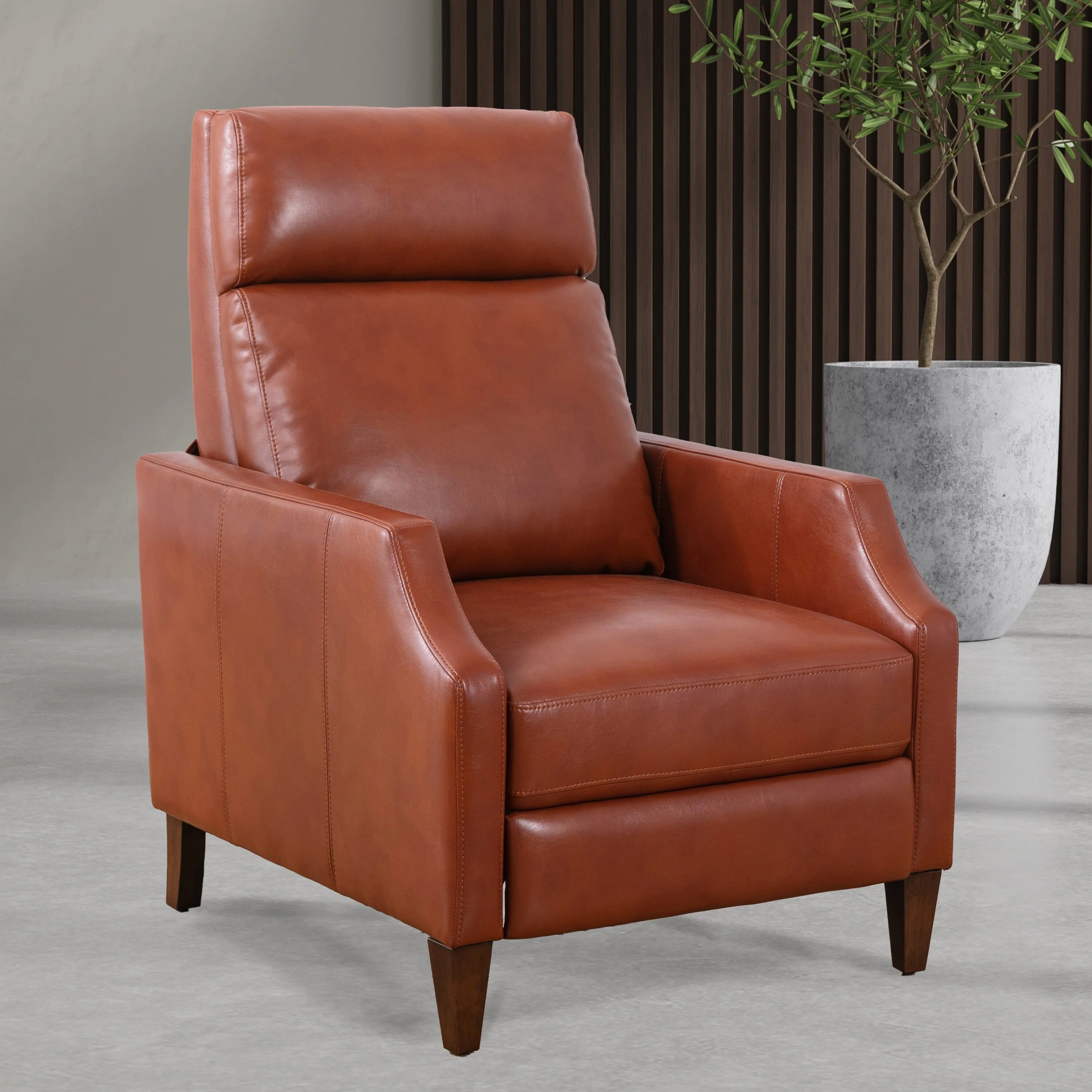 Biscoe Push Back Recliner - Caramel, a Stylish and Comfortable Seating Option for Your Home