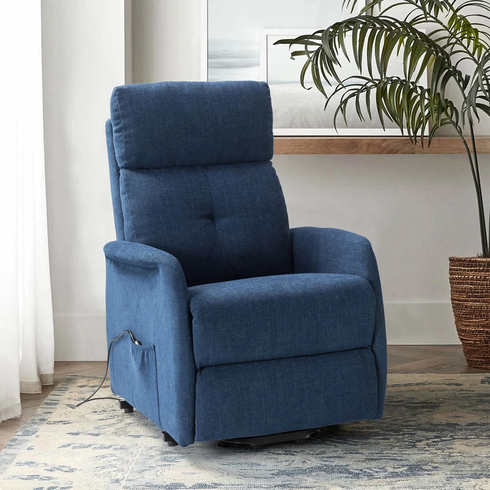 Elisa Power Remote Lift Assist Recliner with Metal Base