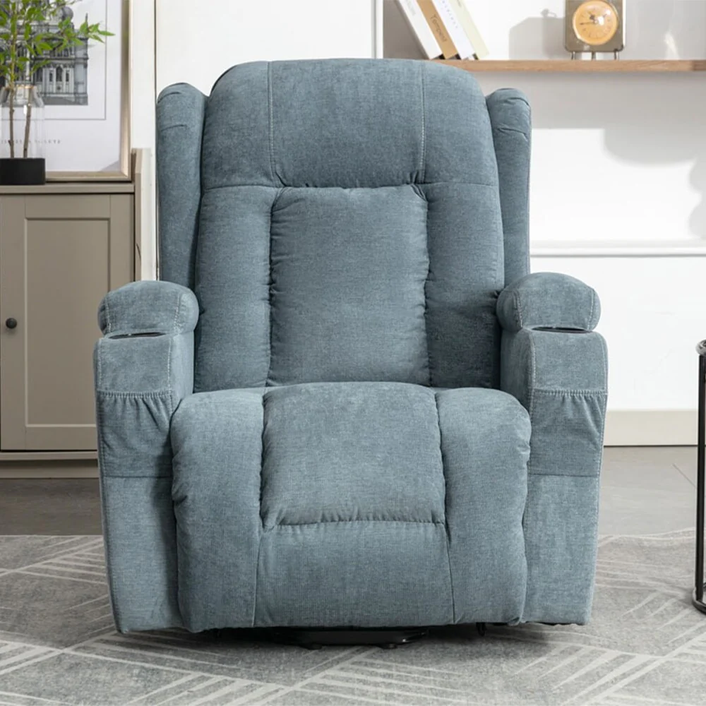 Modern Power Lift Recliner Chair w/Massage  Heat, Infinite Position