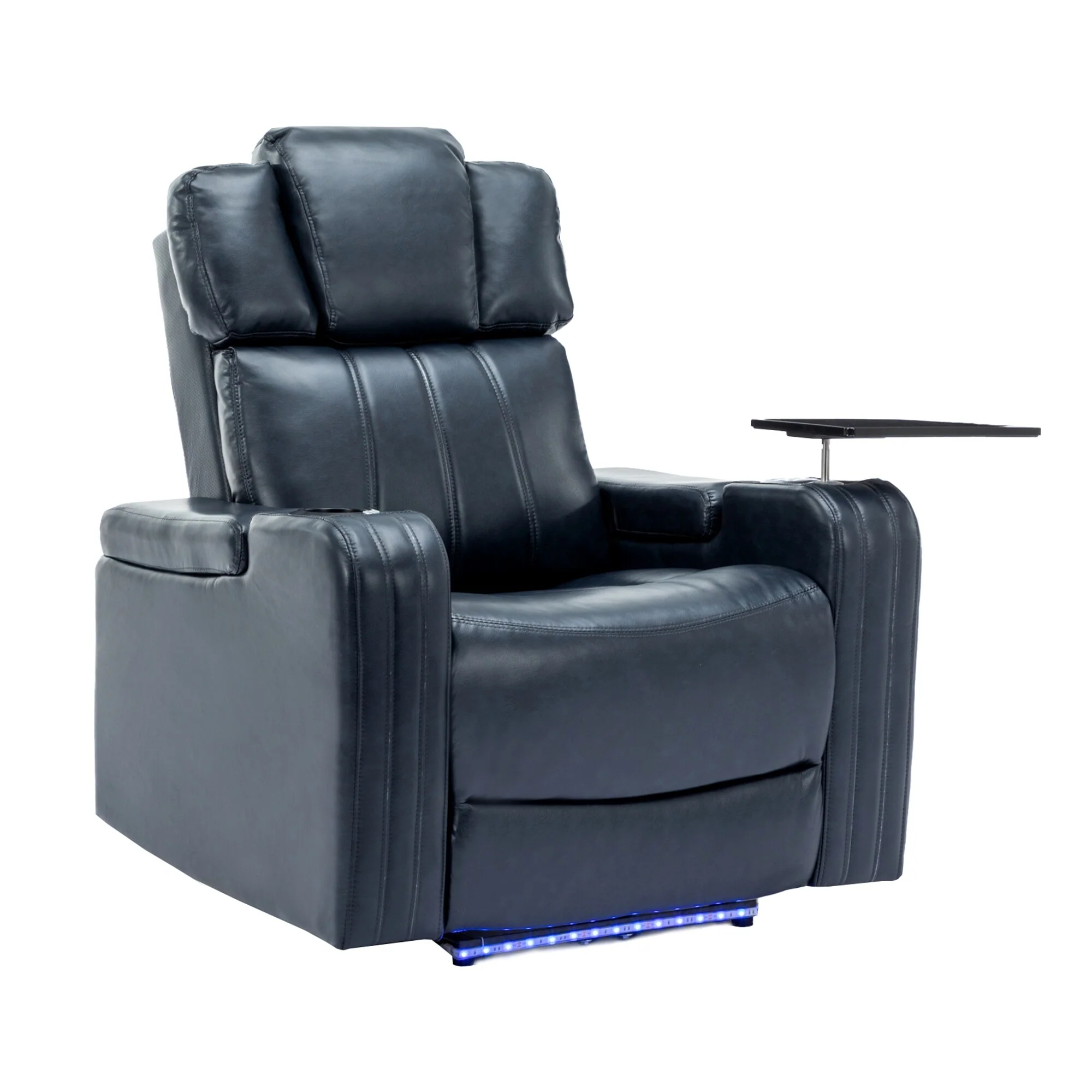 Power Recliner Chair with Cooling Cup Holder, Bluetooth & Tray Table