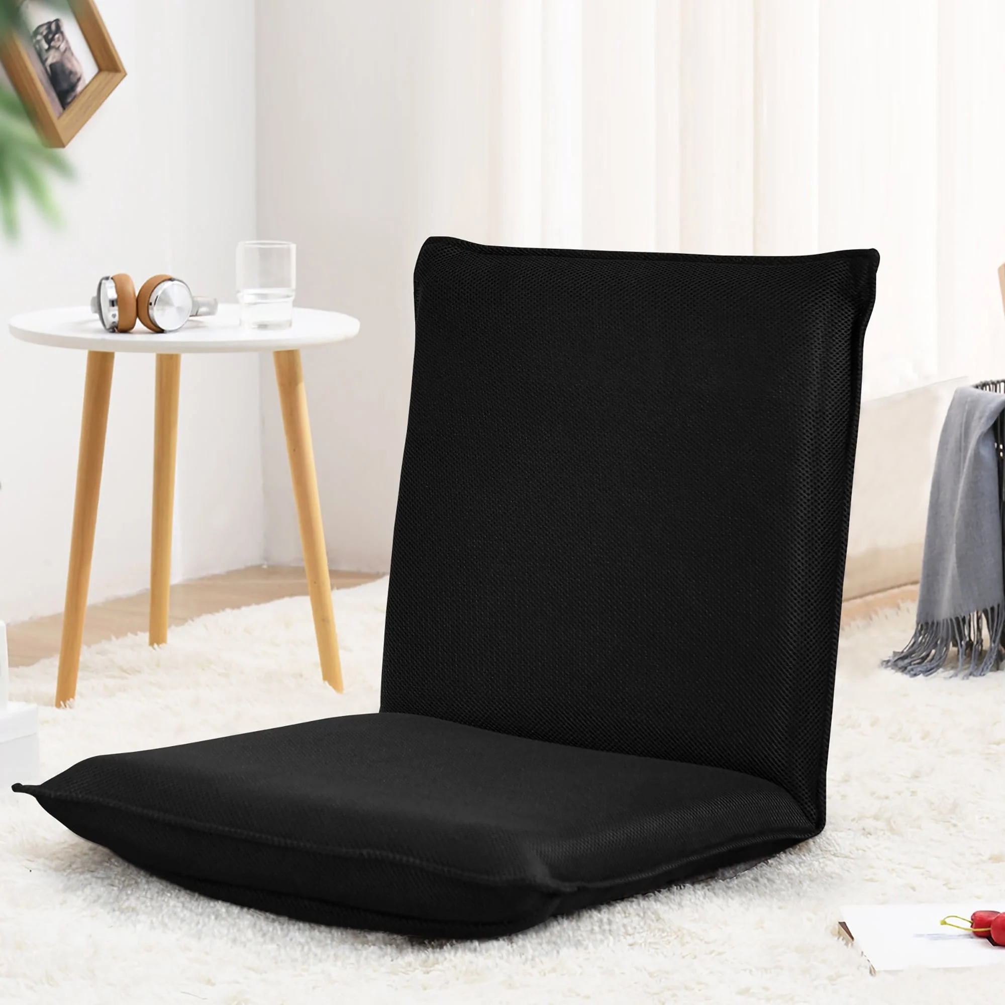 Adjustable Floor Chair Mesh Floor Sofa Chair 6-Position