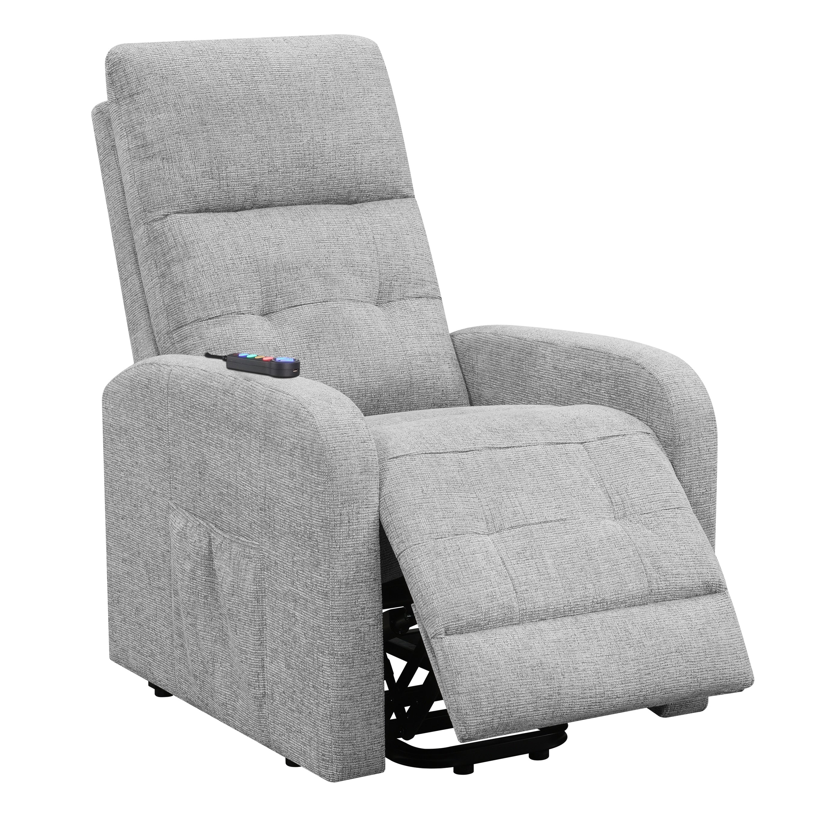 Lyle Upholstered Tufted Power Lift Recliner