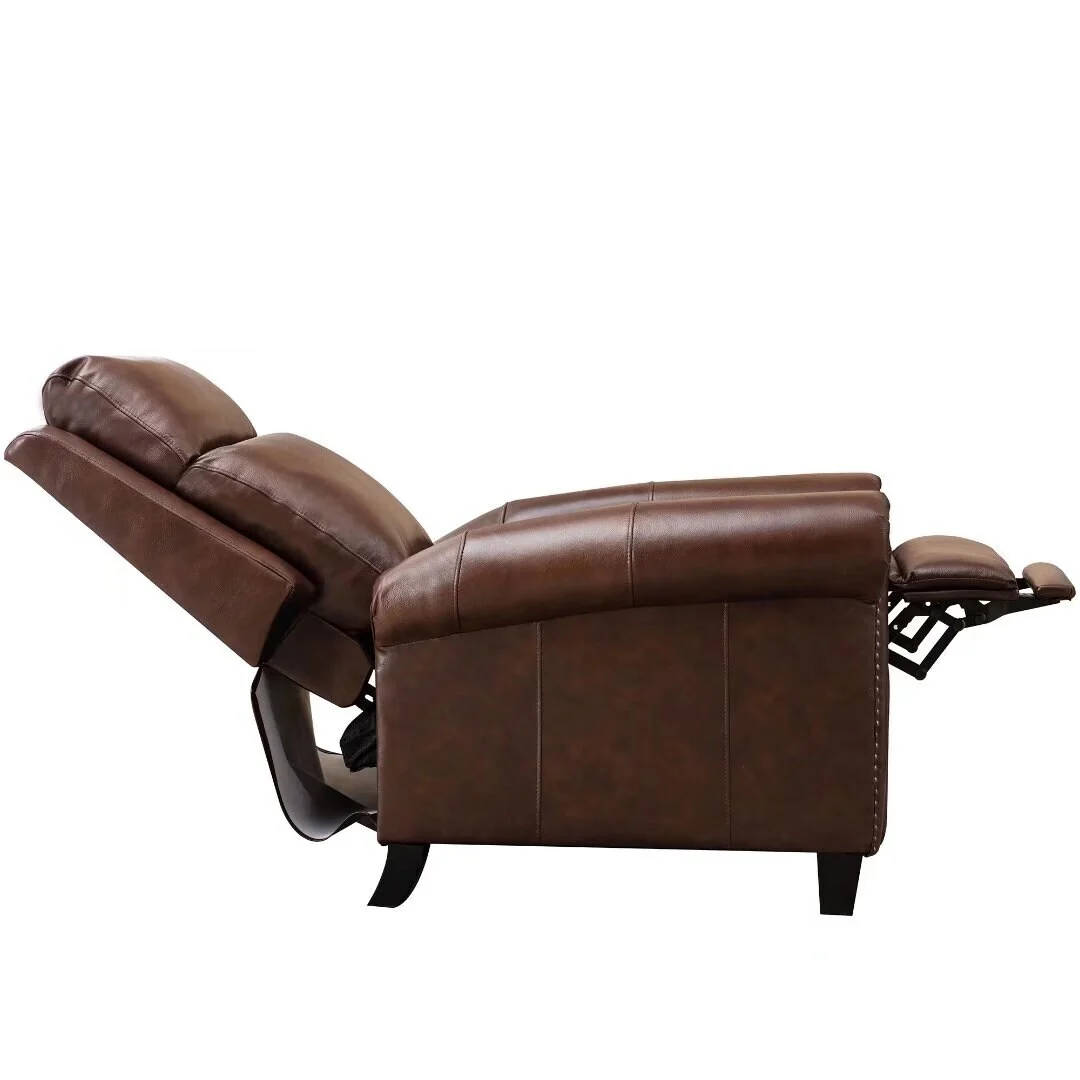 Ebello Genuine Leather Pushback Club Recliner Chair