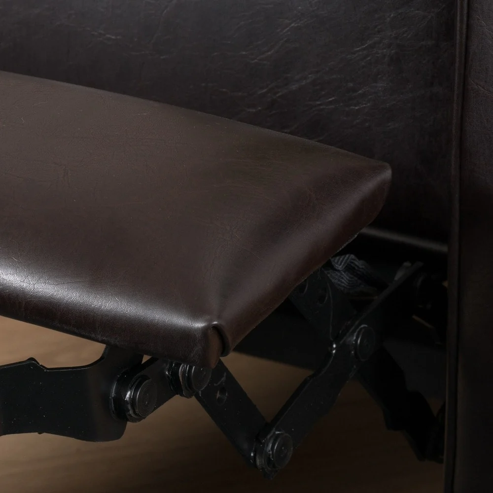 Ethan Tufted Bonded Leather Recliner Chair by Christopher Knight Home