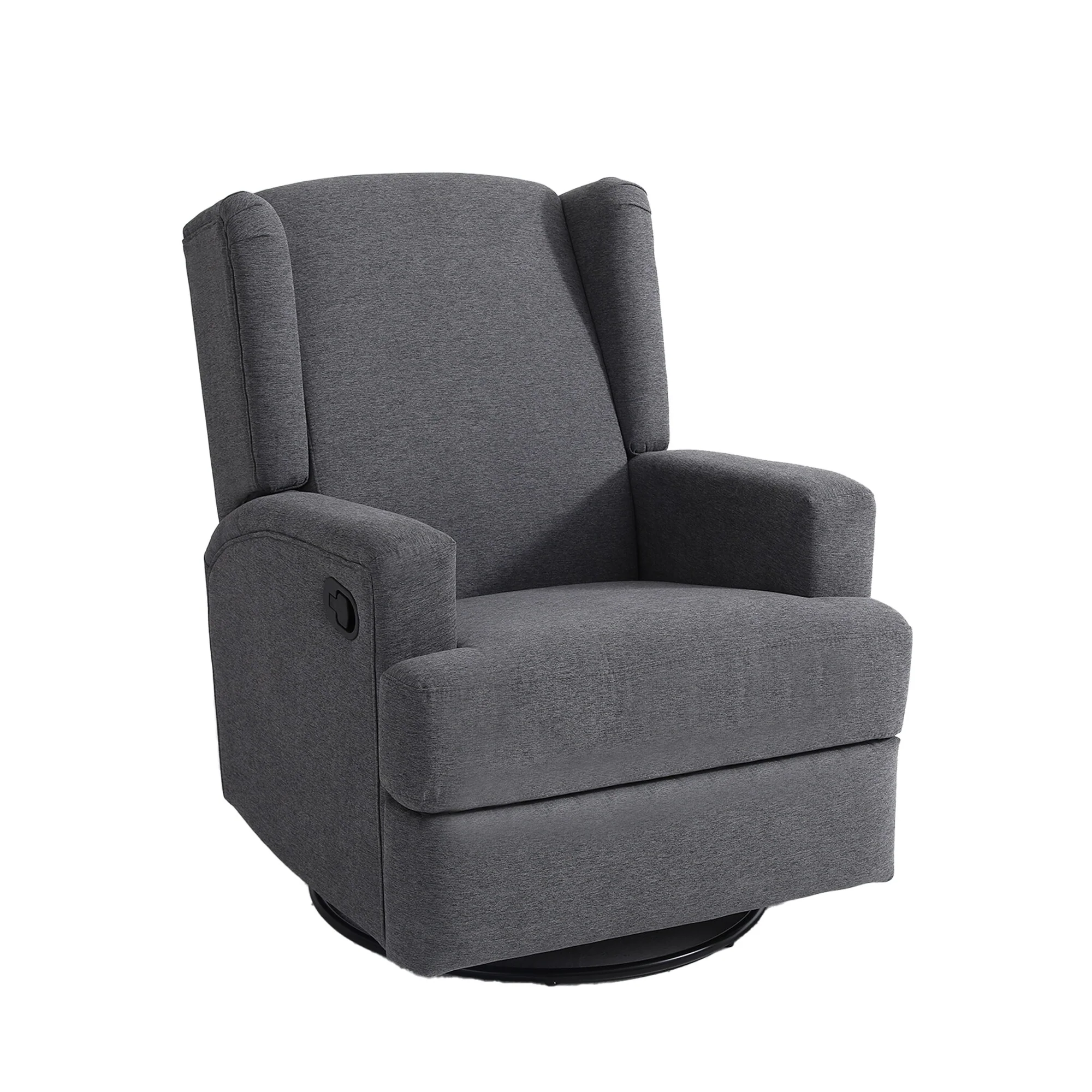 31'' W Wingback Manual Glider Swivel Rocker Recliner Nursery Chair