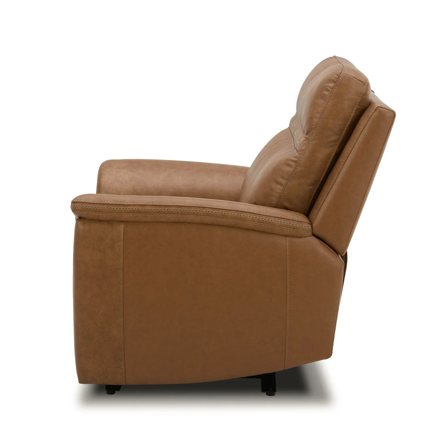 Cooper Leather Power Recliner - Camel